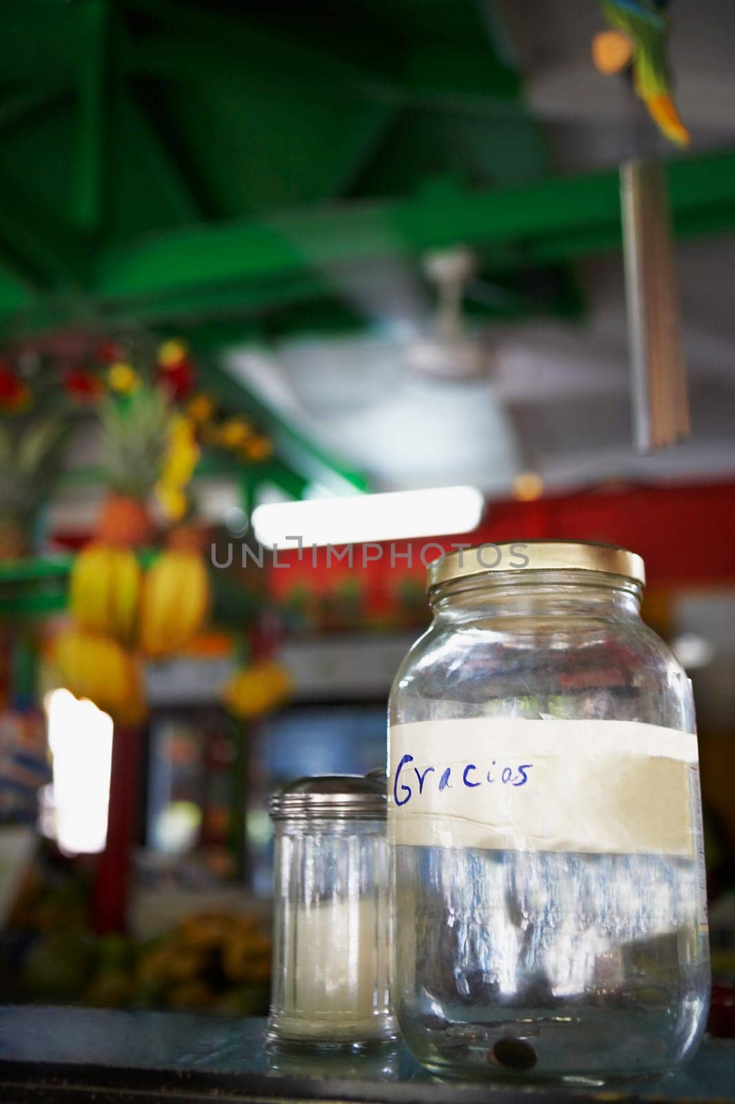 Close-up of two glass jars