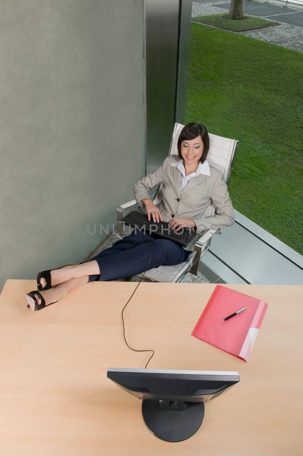 Businesswoman working in an office