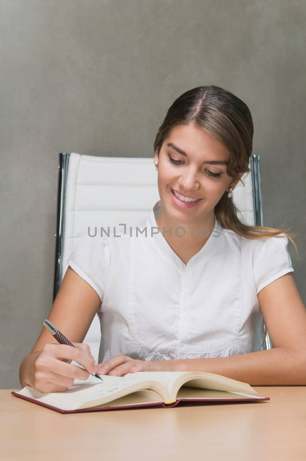 Businesswoman working in an office