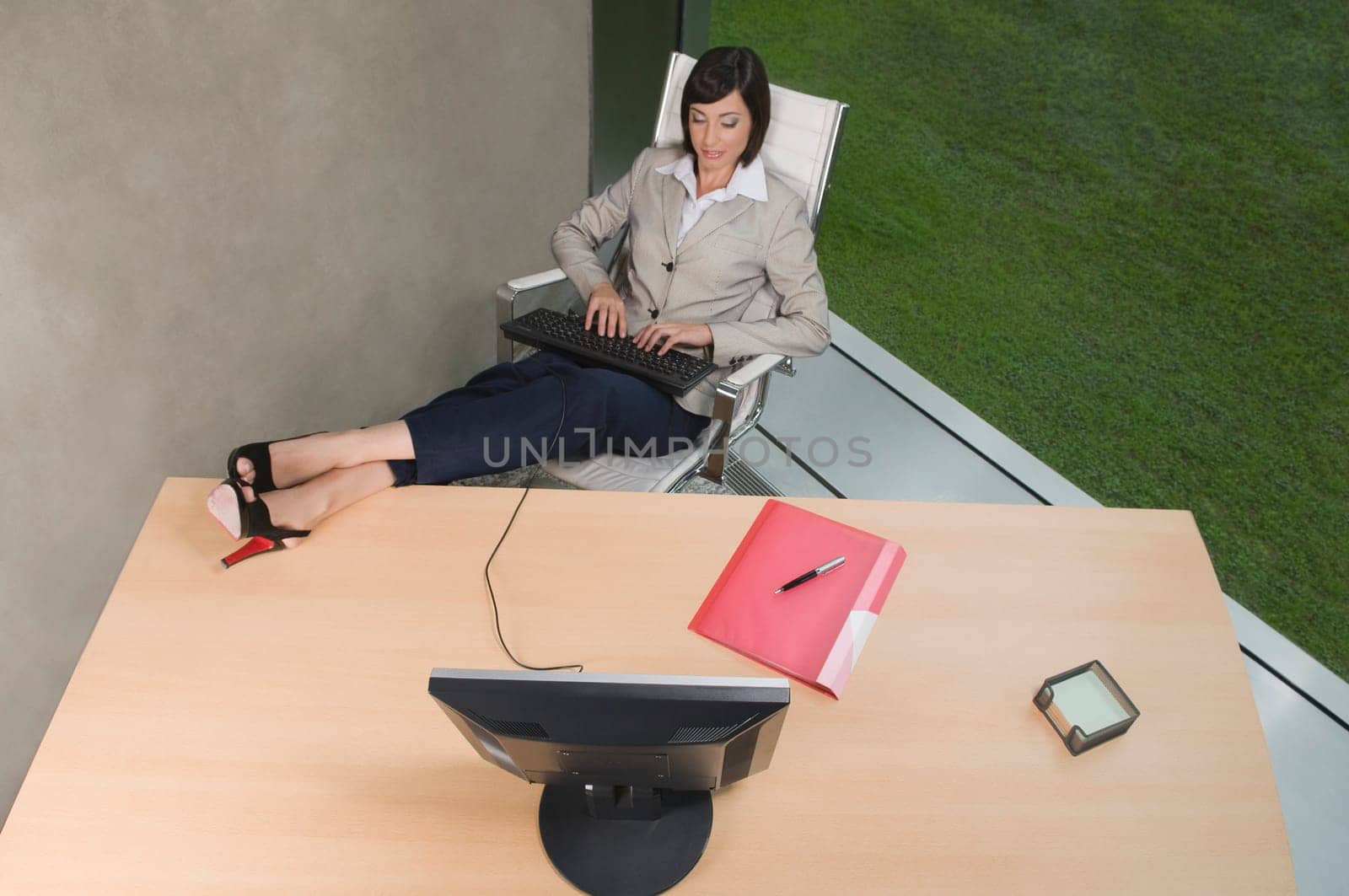 Businesswoman working in an office