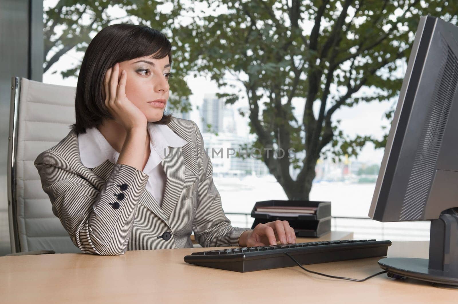 Businesswoman working in an office