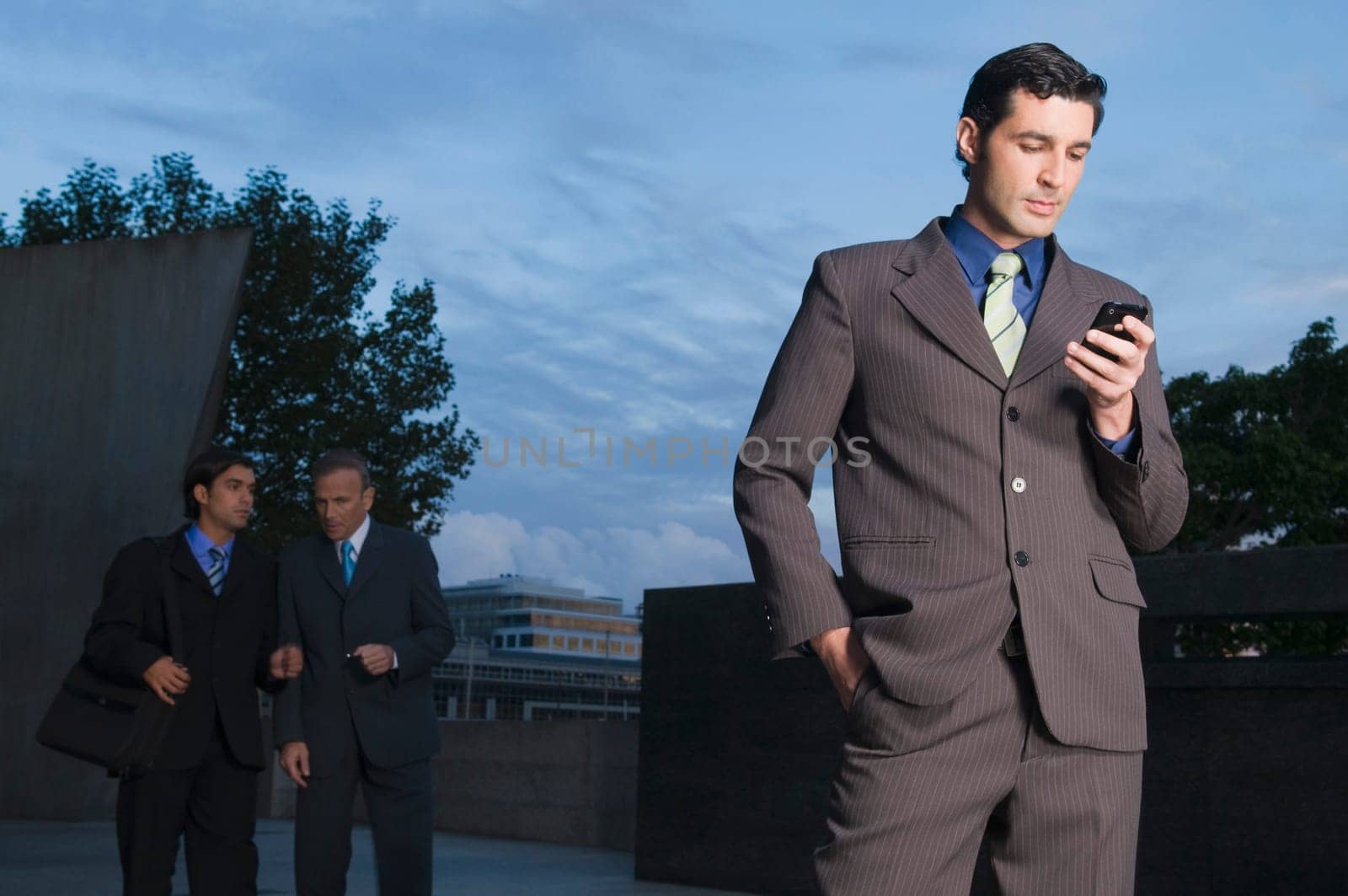 Businessman using a mobile phone