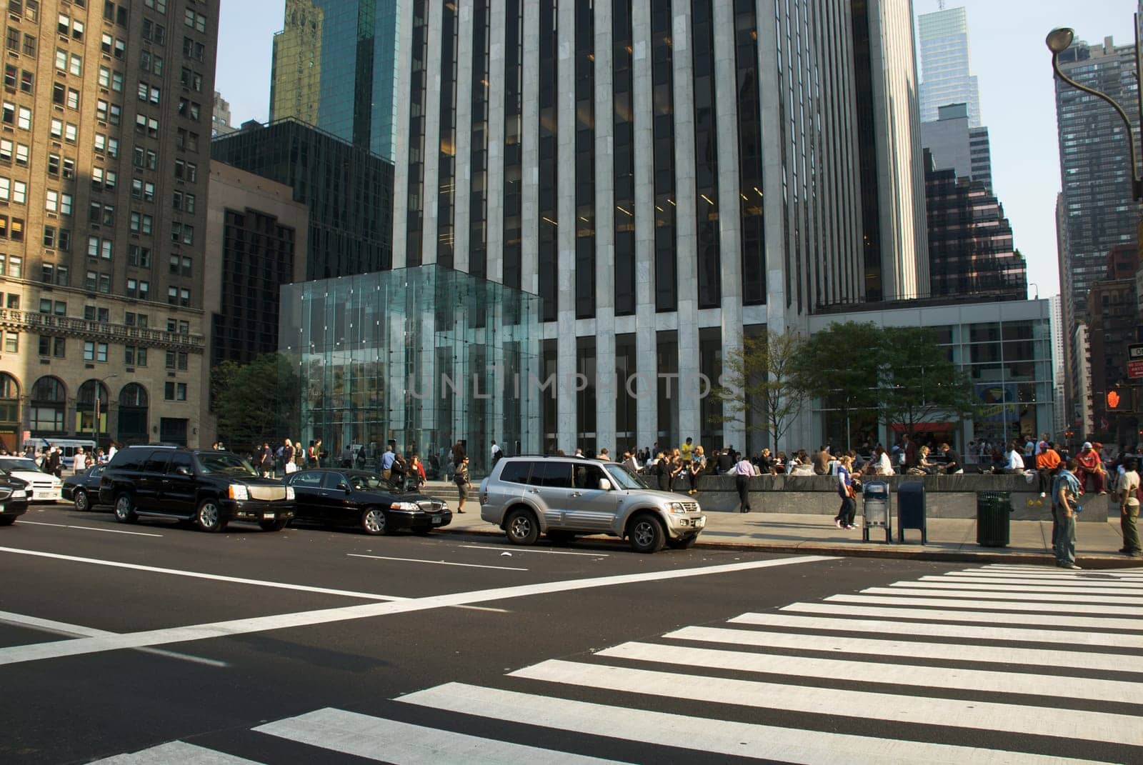Traffic on the road in a city