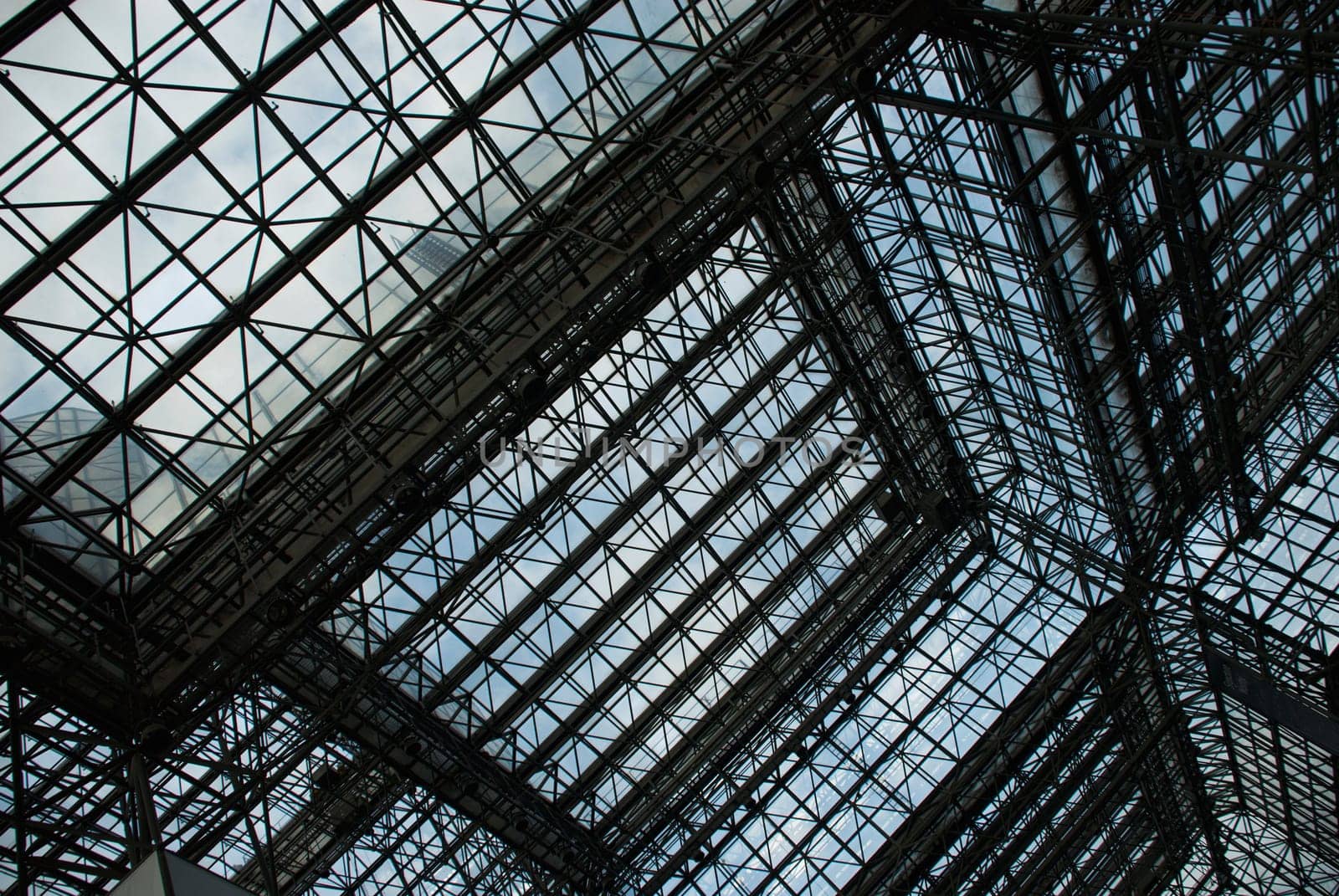 High angle view of an incomplete building