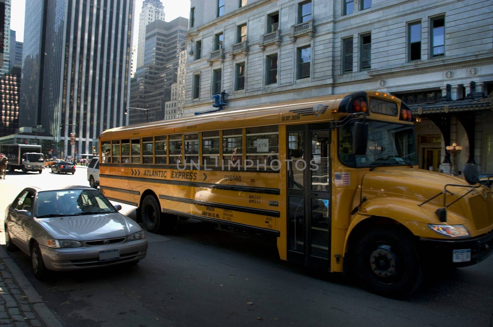 School bus on the road