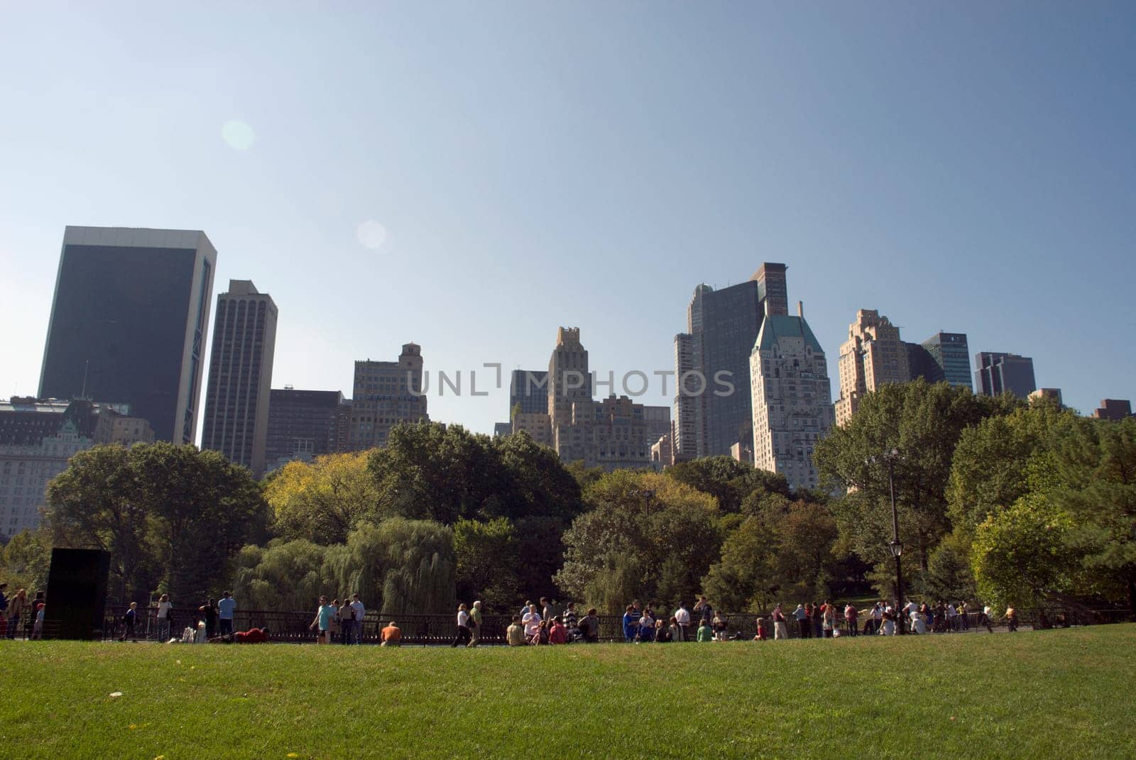 Low angle view of skyscrapers in a city