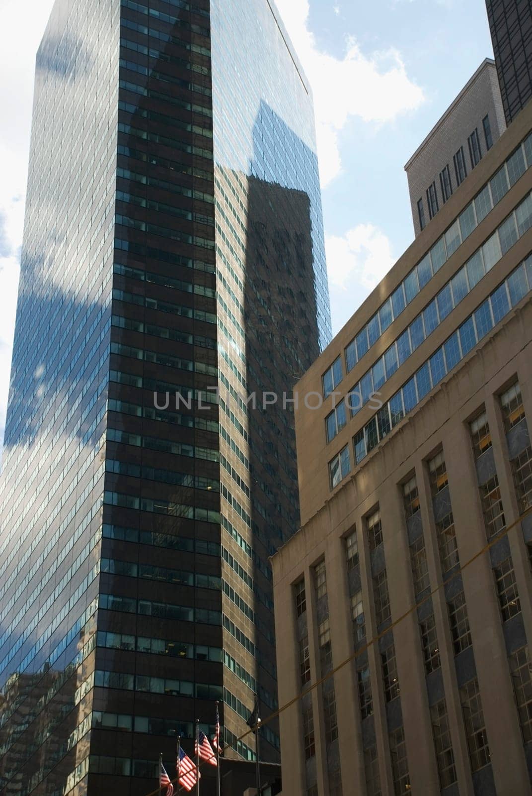 Low angle view of buildings in a city