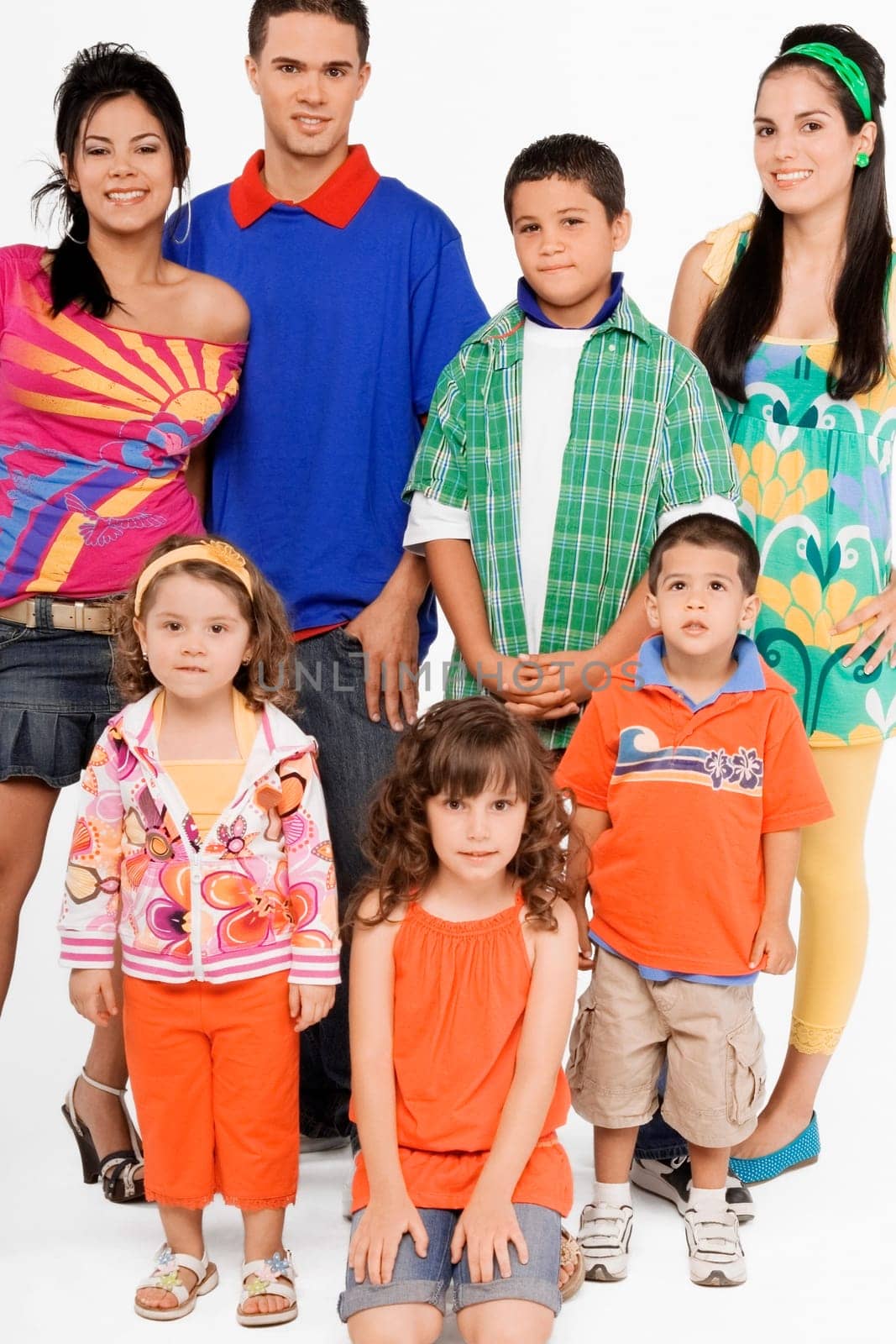 Portrait of a group of people posing together