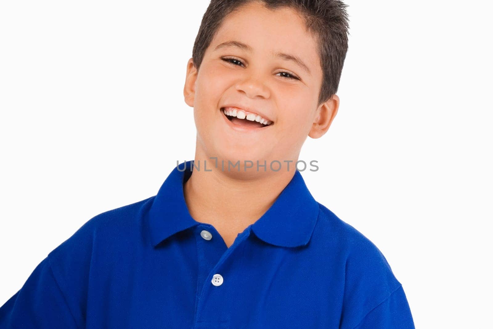 Portrait of a boy laughing