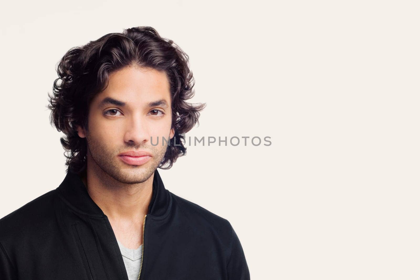 Portrait of a young man thinking