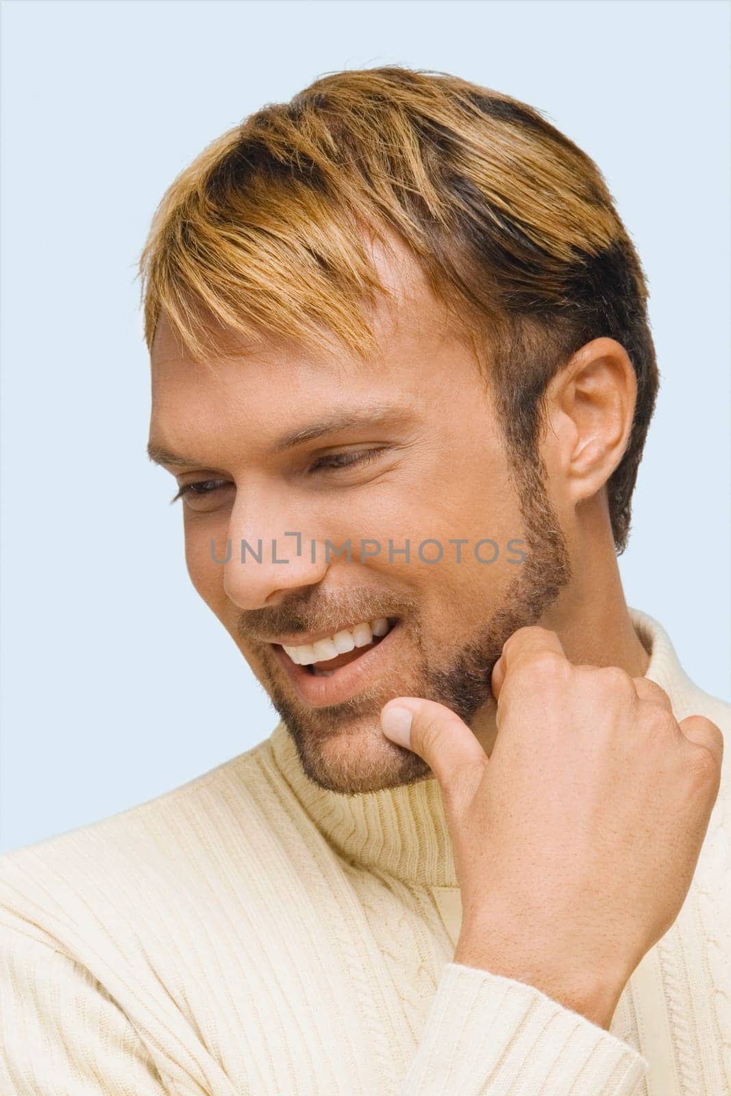 Close-up of a mid adult man smiling