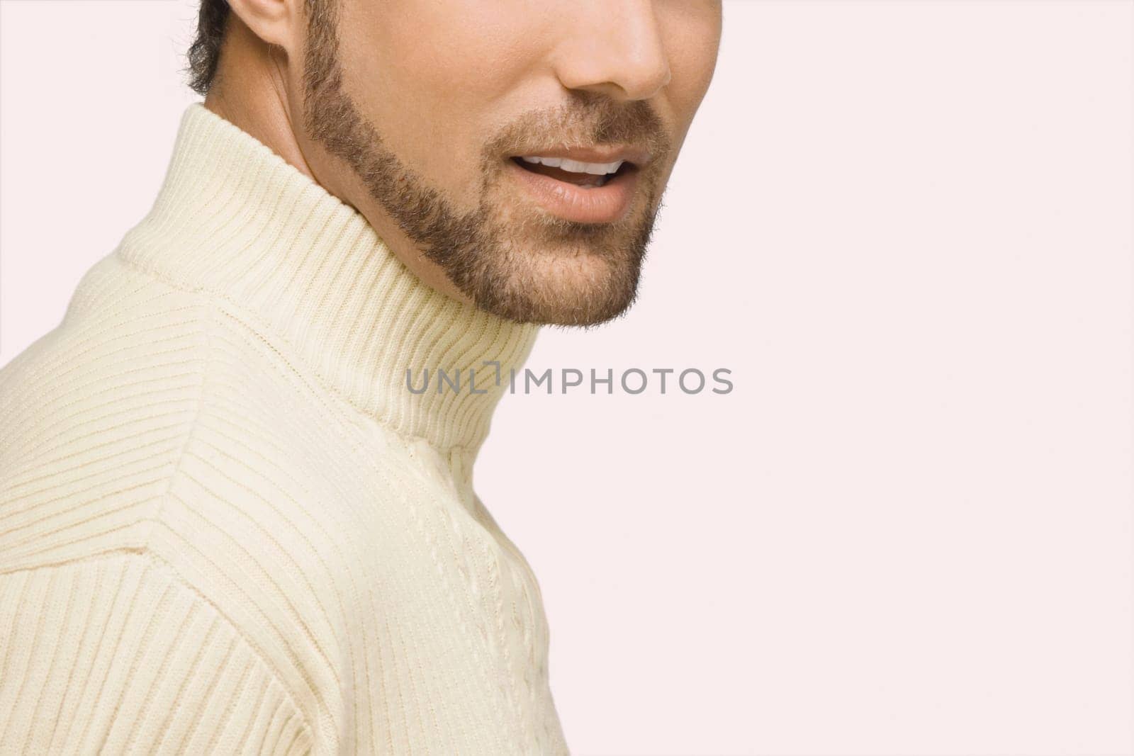 Close-up of a mid adult man smiling