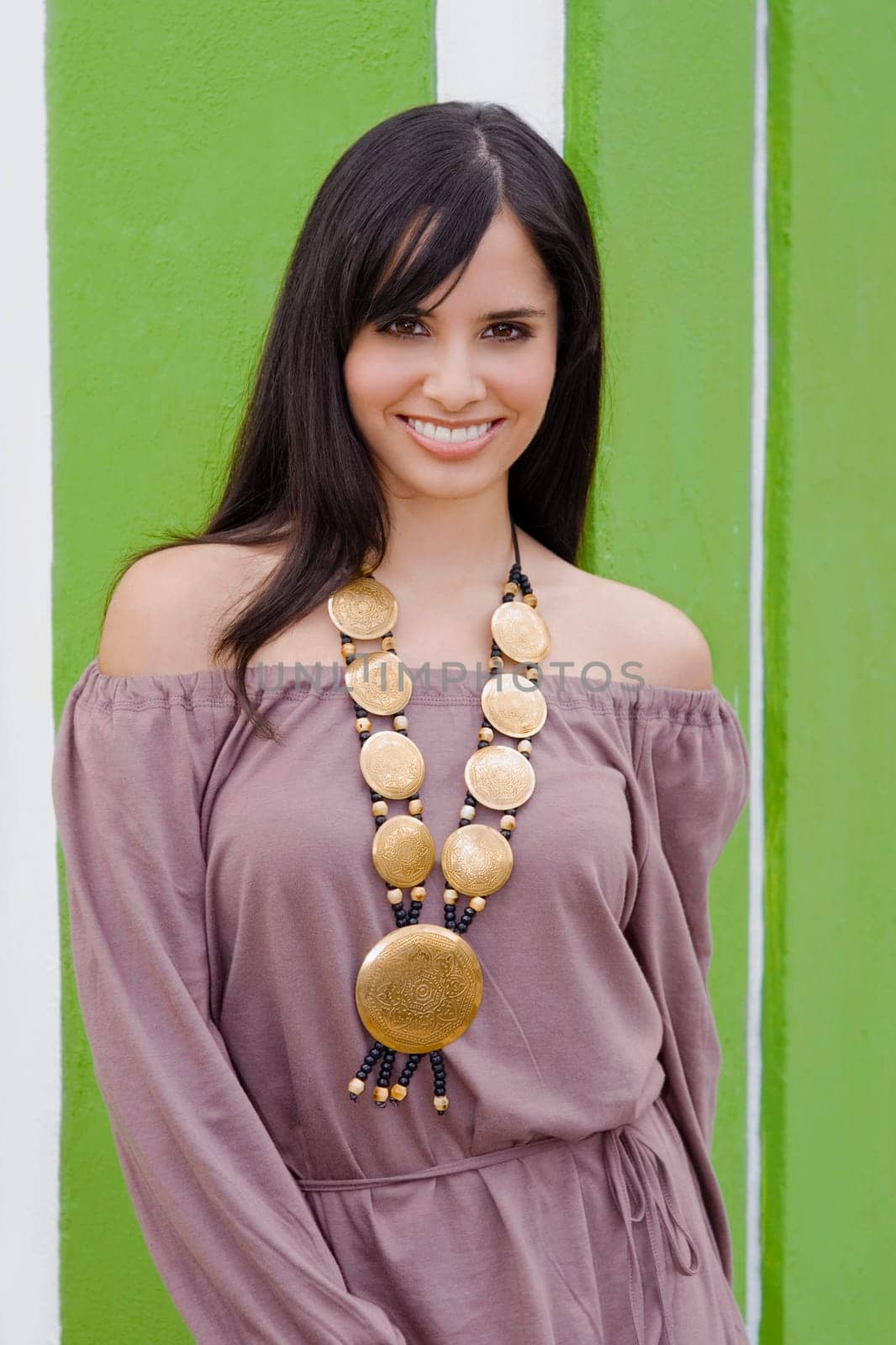 Portrait of a young woman smiling