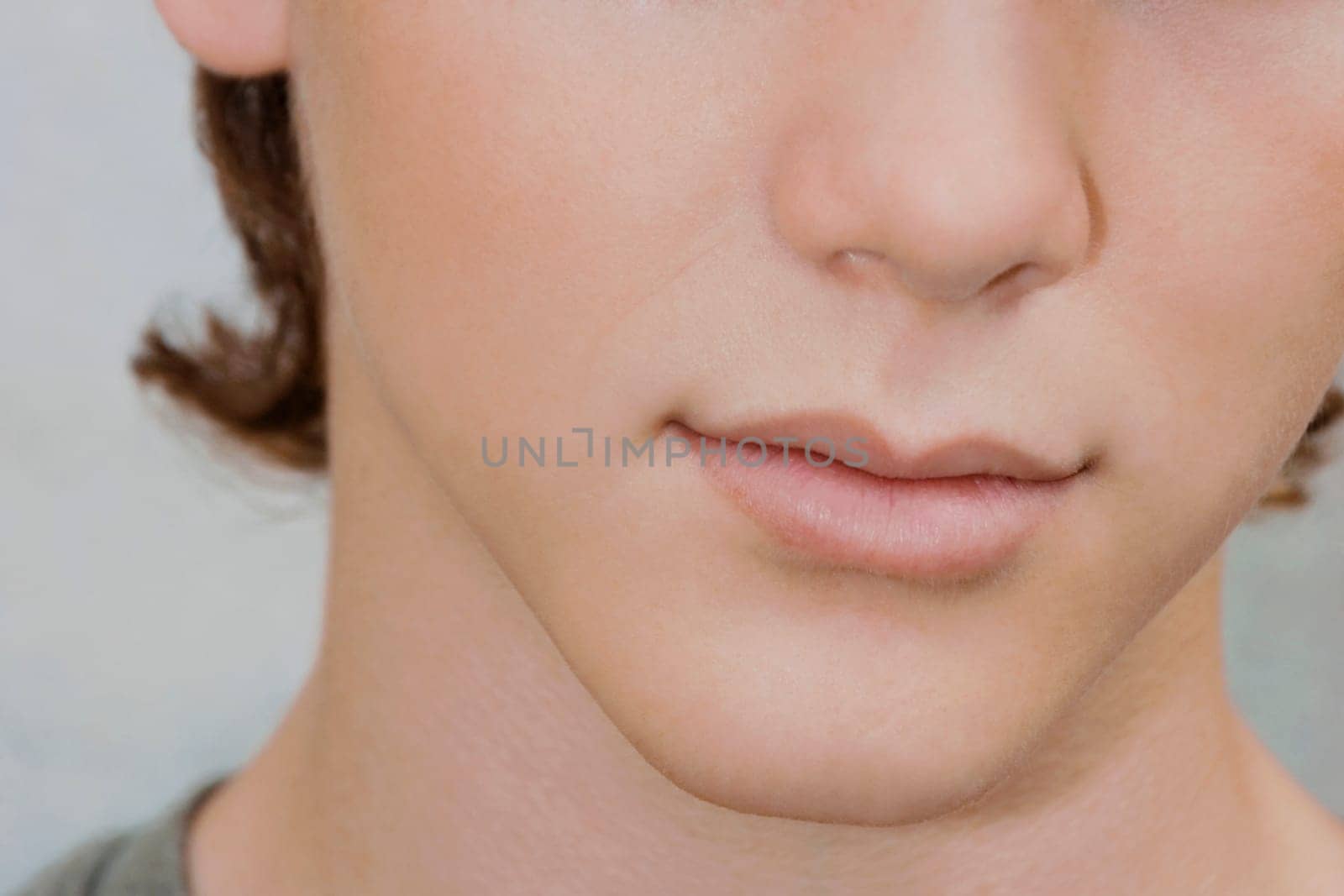 Close-up of a teenage boy