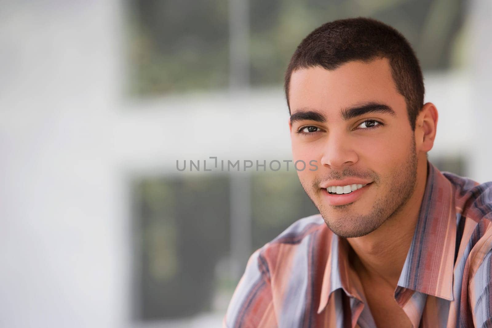 Portrait of a young man smiling