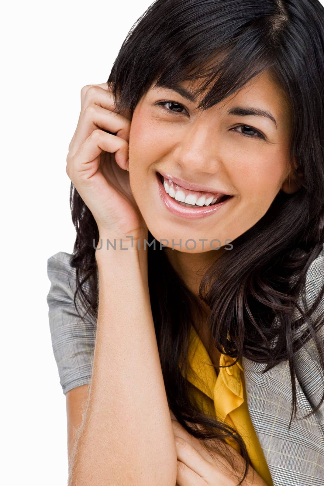 Portrait of a young woman smiling