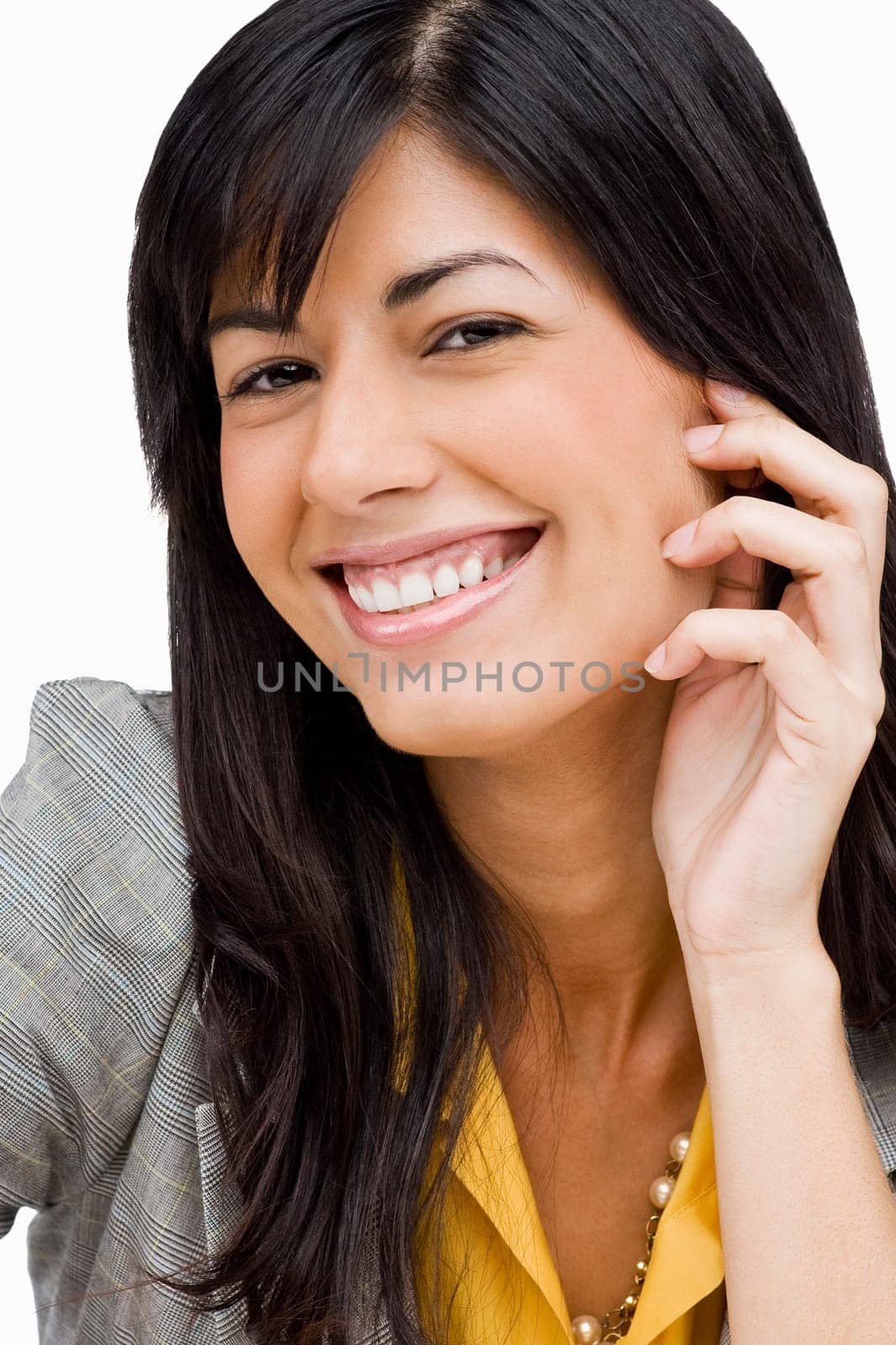 Portrait of a young woman smiling