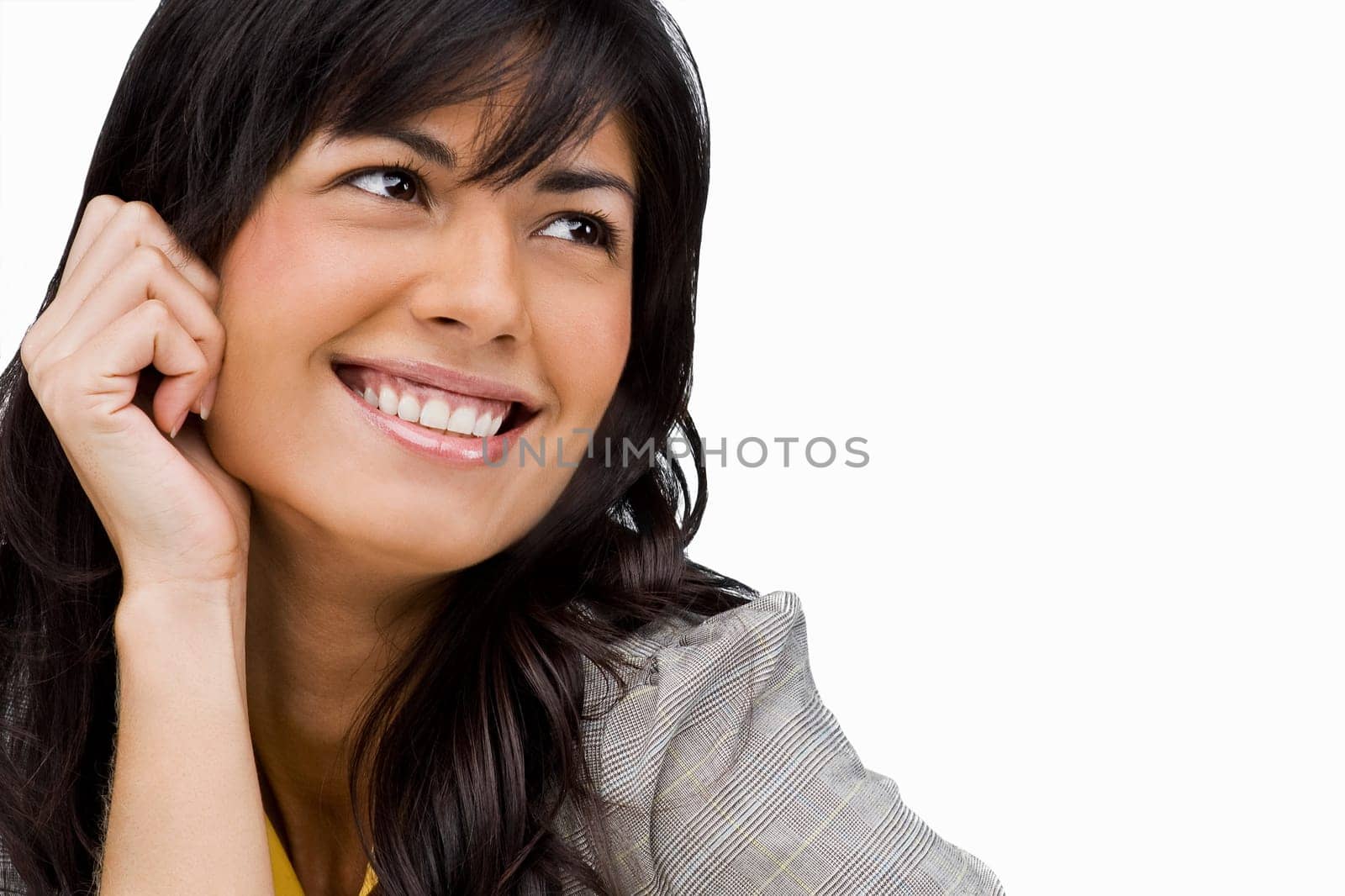 Close-up of a young woman smiling