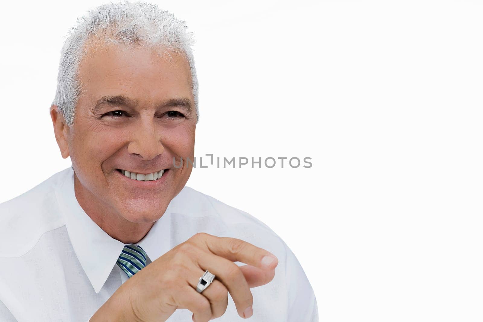 Close-up of a businessman smiling