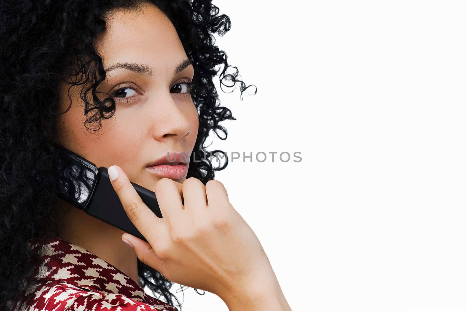 Portrait of a businesswoman using a mobile phone