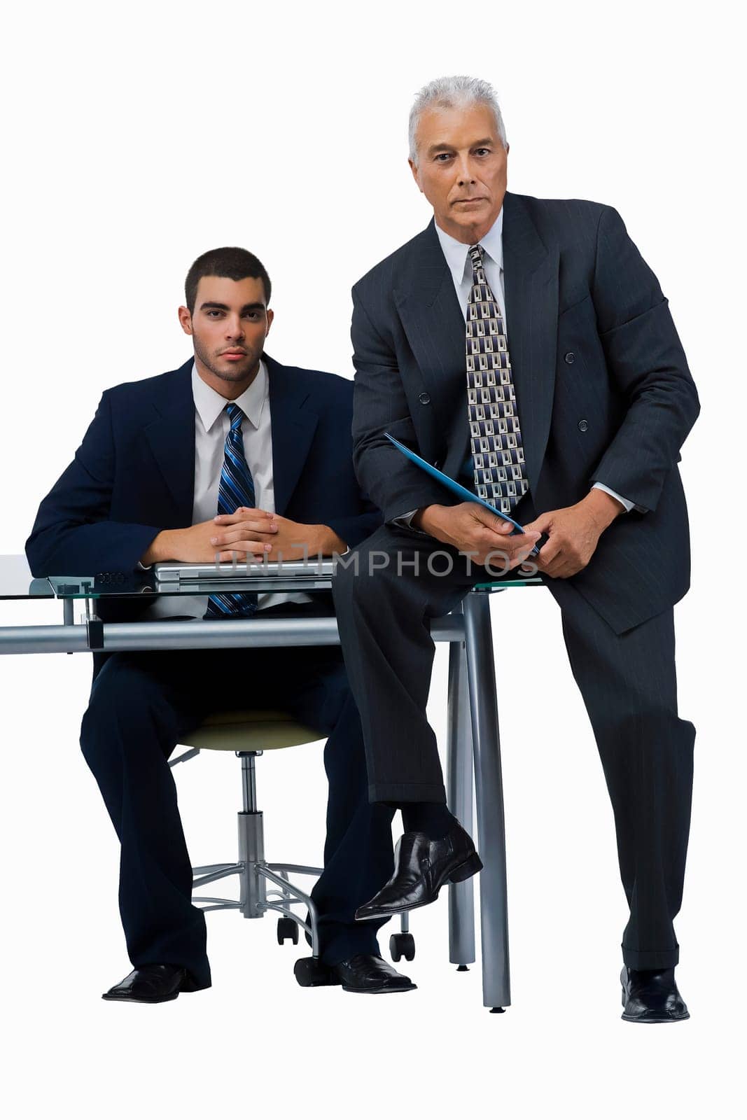 Portrait of two businessmen in an office