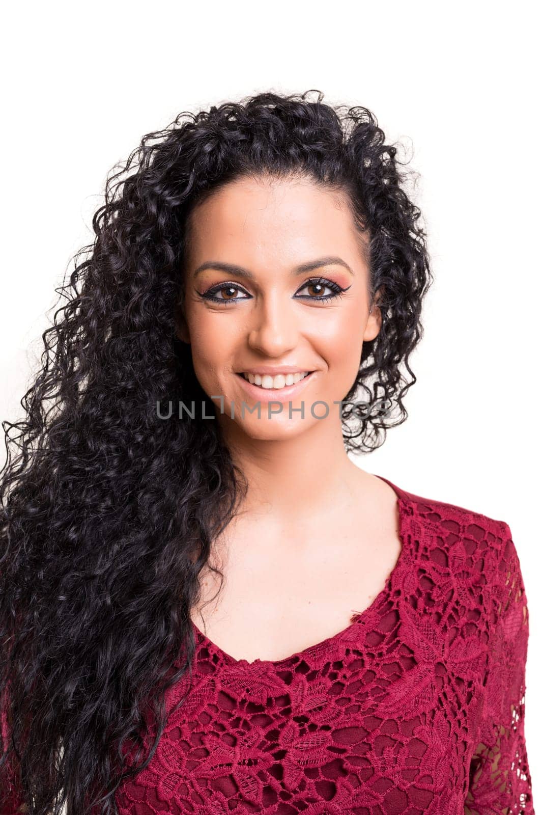 Studio shot of a beautiful young casual woman