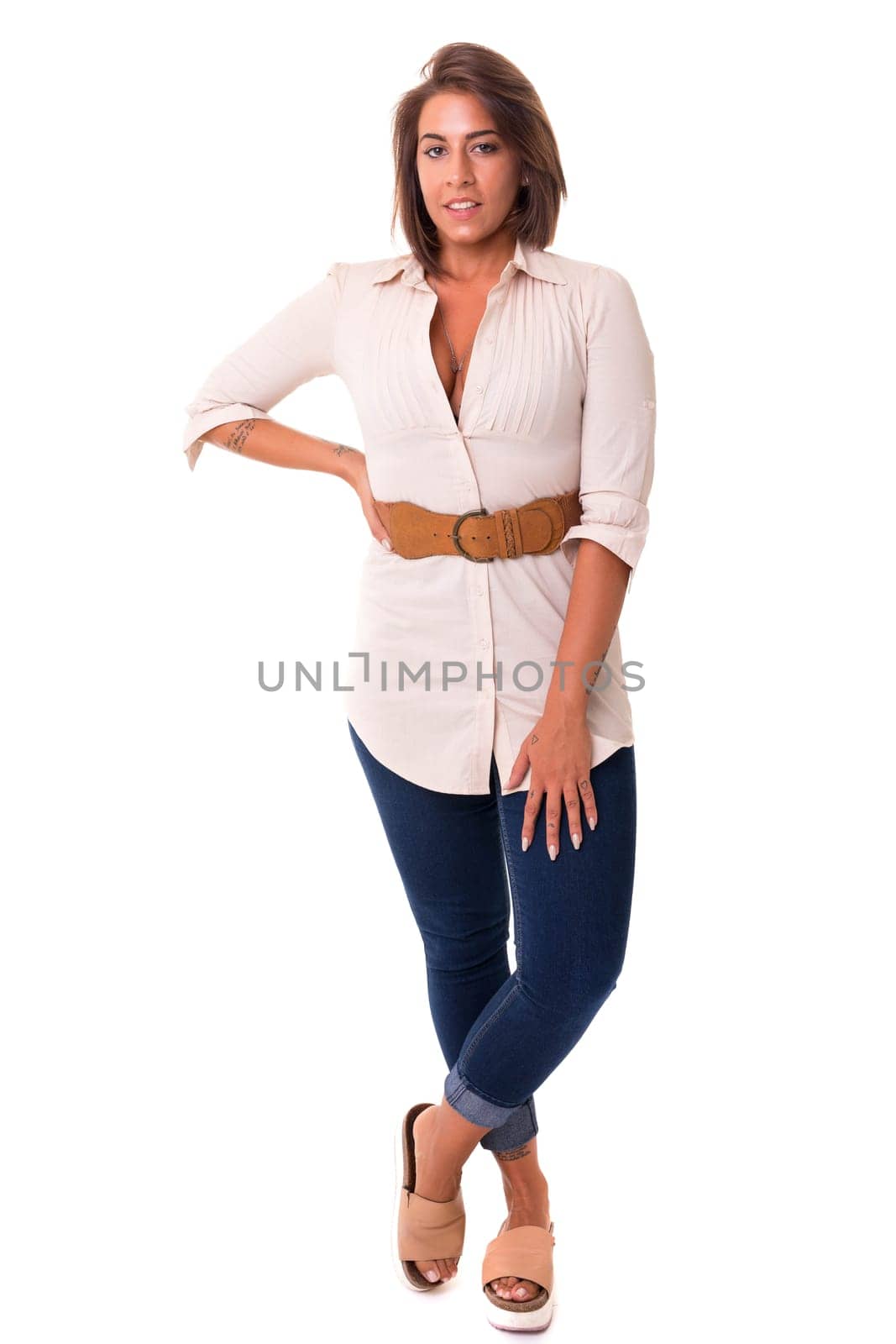 Studio shot of a beautiful african woman