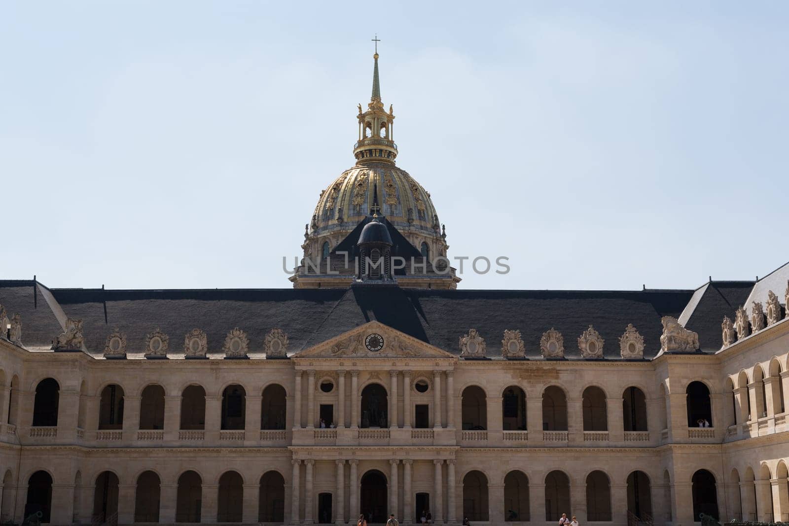 Paris, France - August 15, 2016 : National Residence of the Invalids, a complex of buildings in the 7th arrondissement of Paris, France, containing museums and monuments