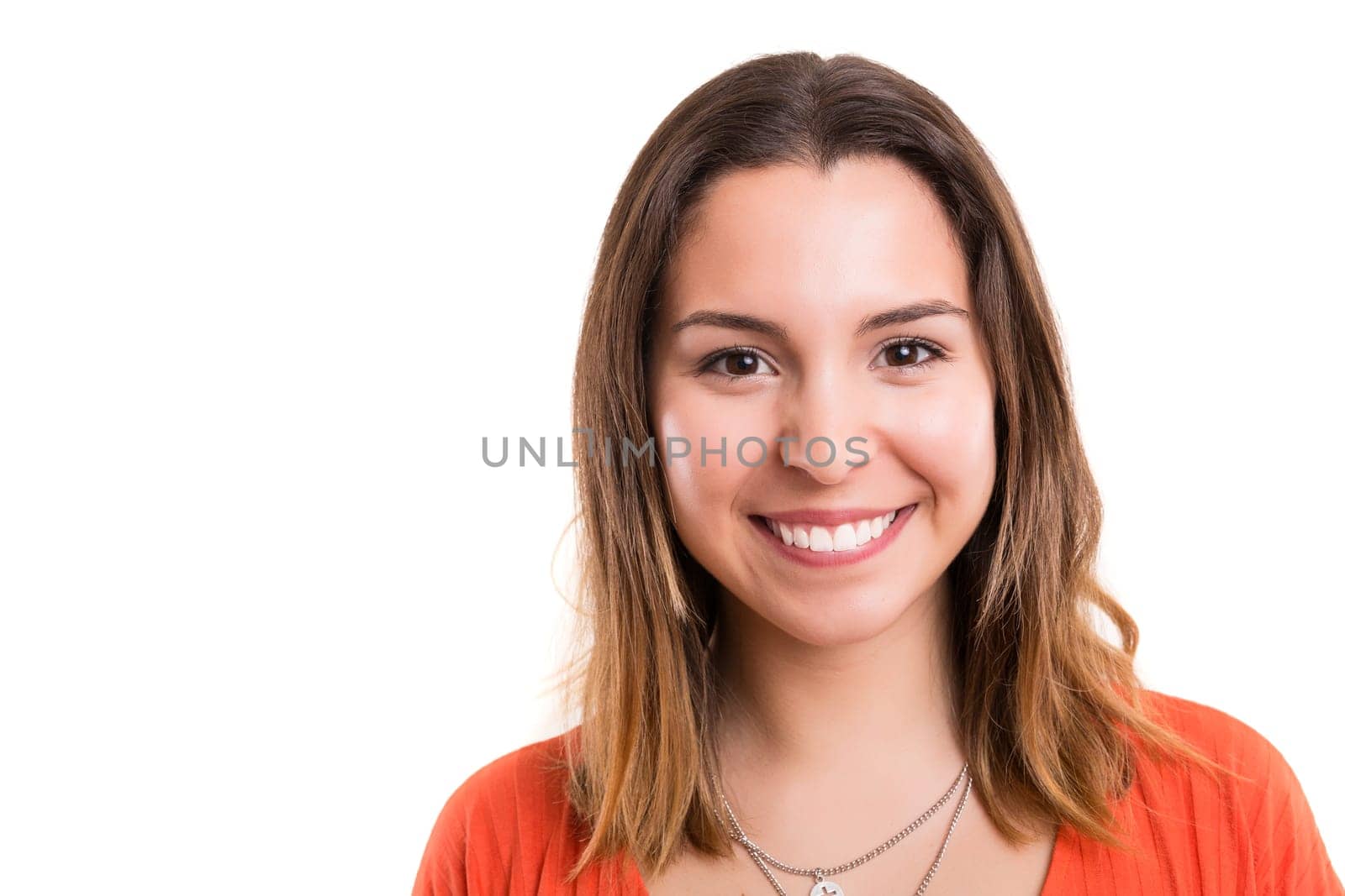 Studio shot of a beautiful young casual woman