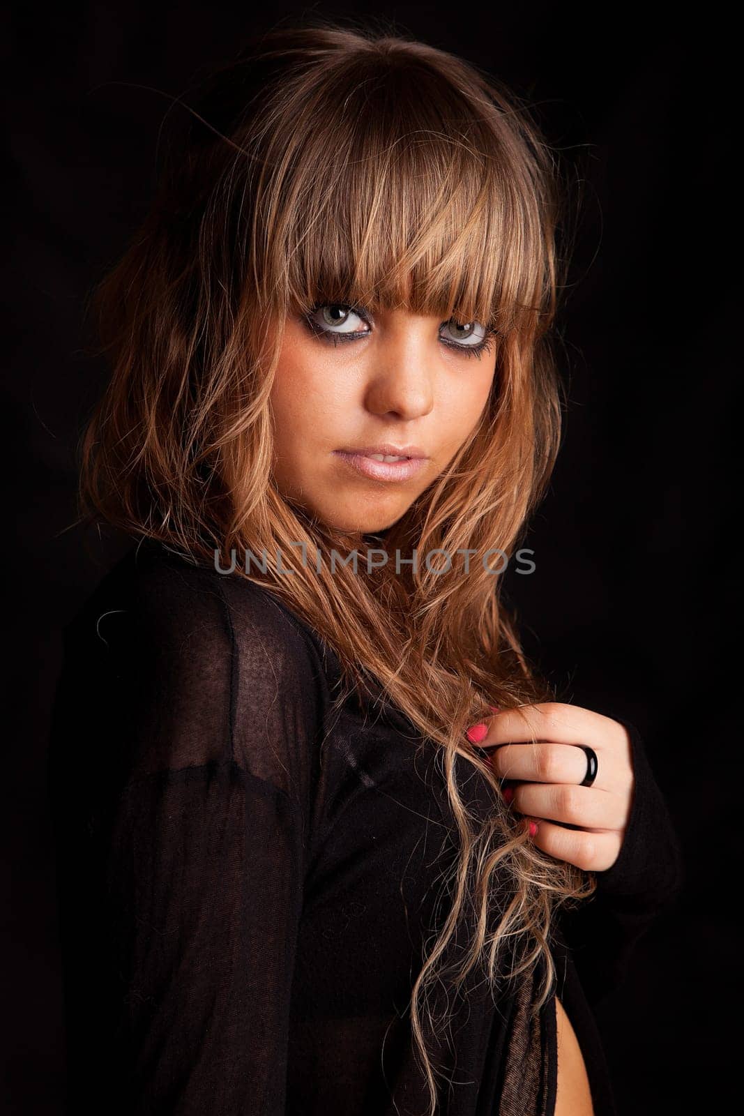 Young casual woman portrait - isolated