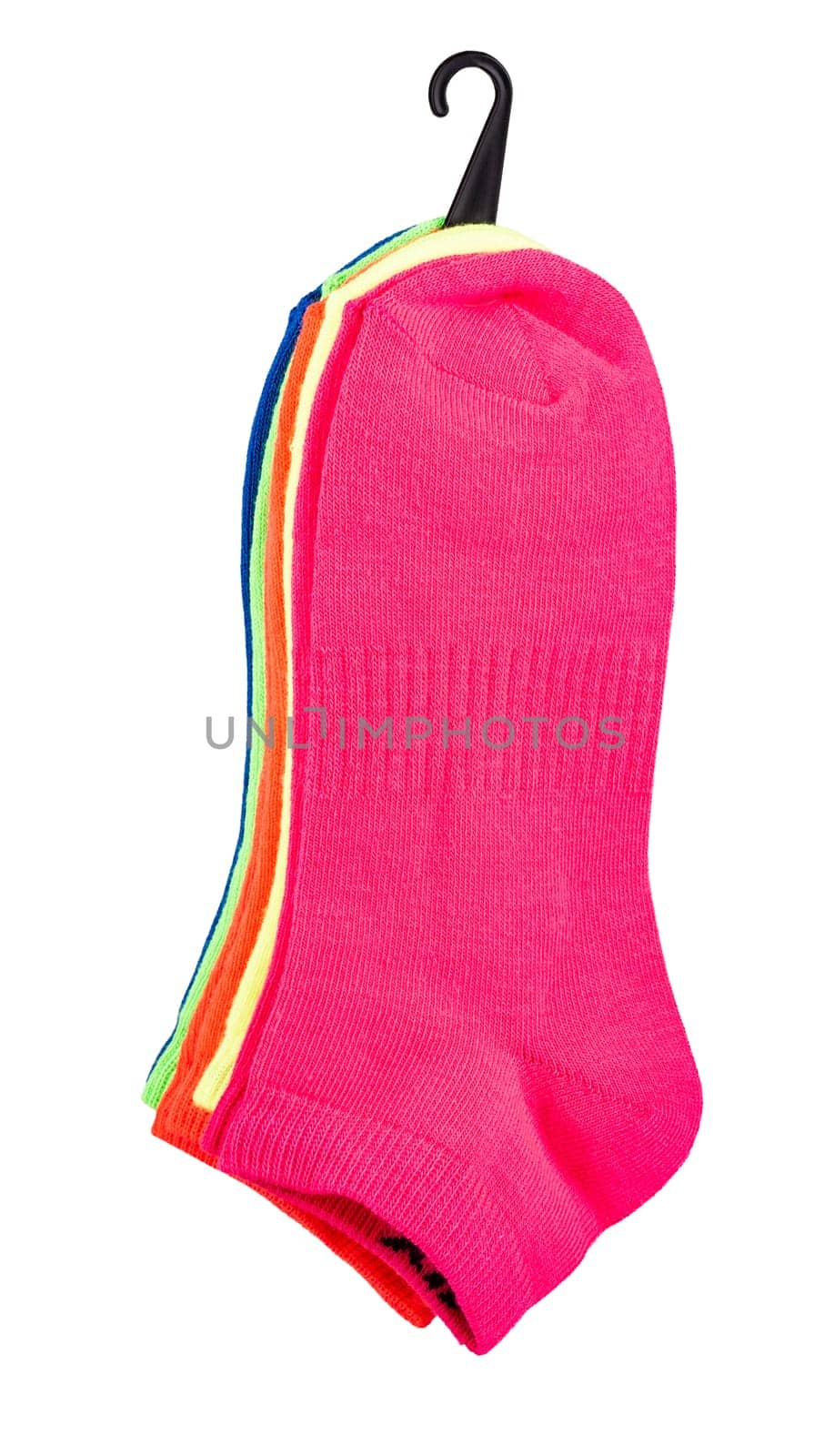 colorful socks isolated on white background