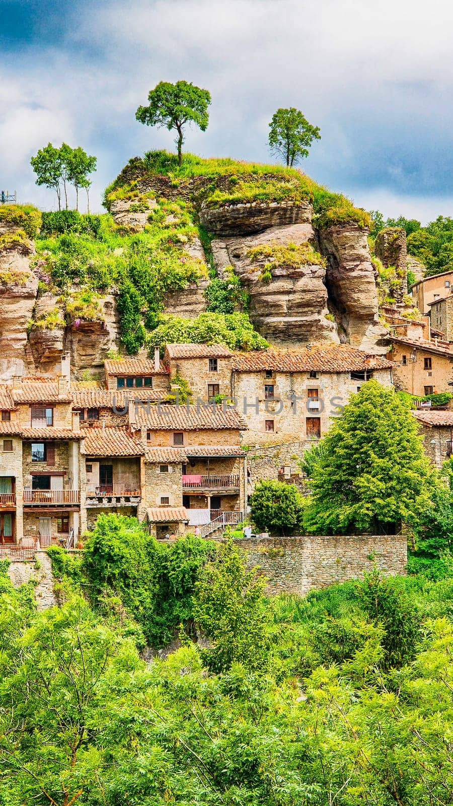 Rupit, a medieval village in the middle of nature. Catalonia, Osona.