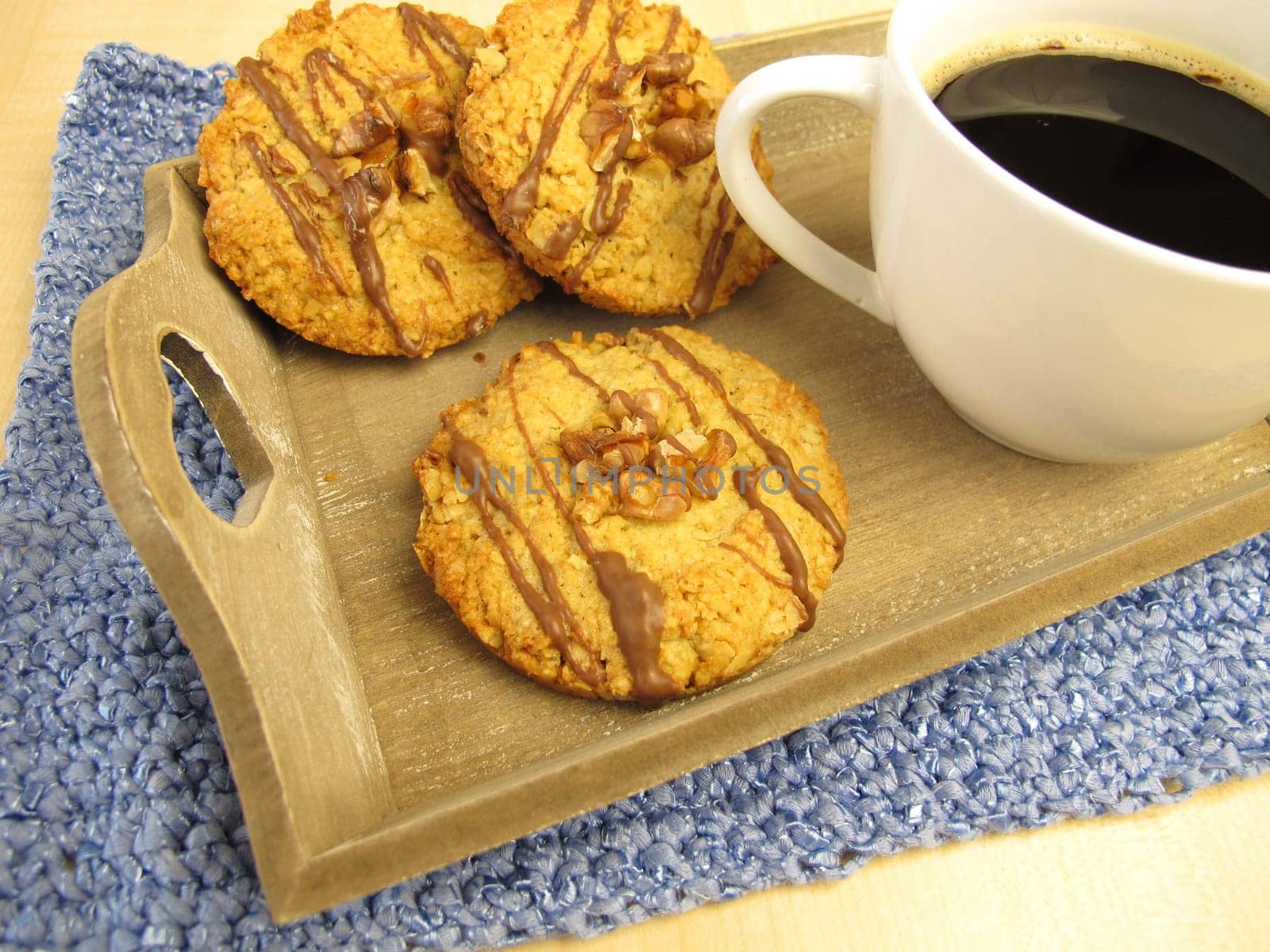 Cookies and malt coffee