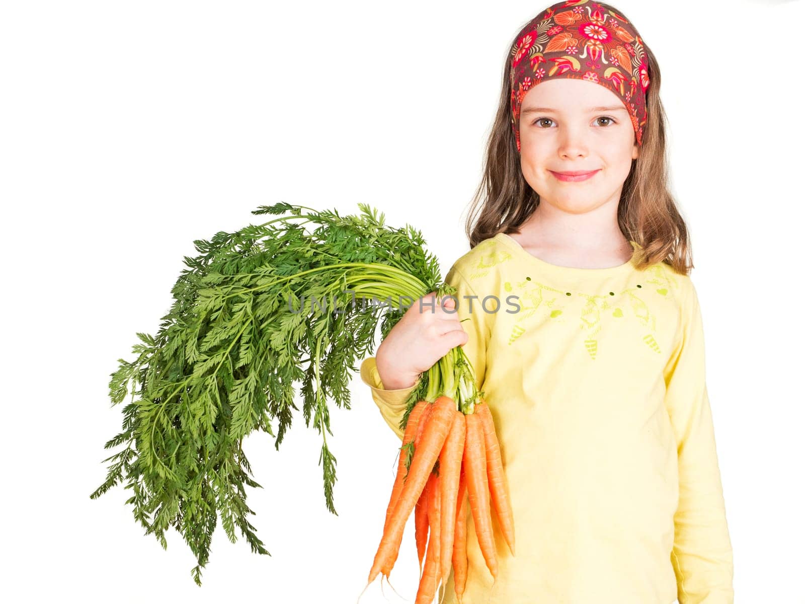 Girl with waistband carrots