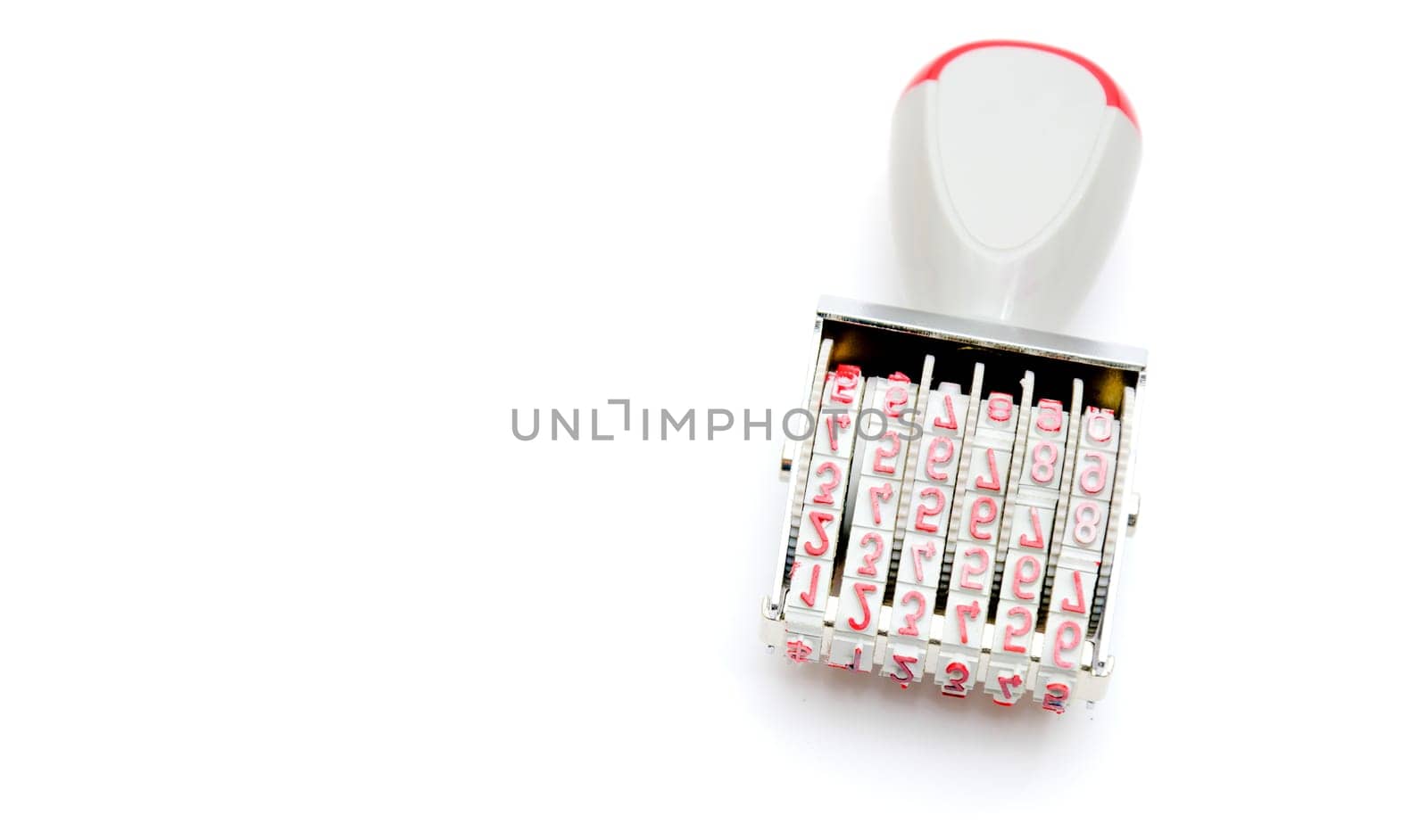 Manual hand-numbering stamp