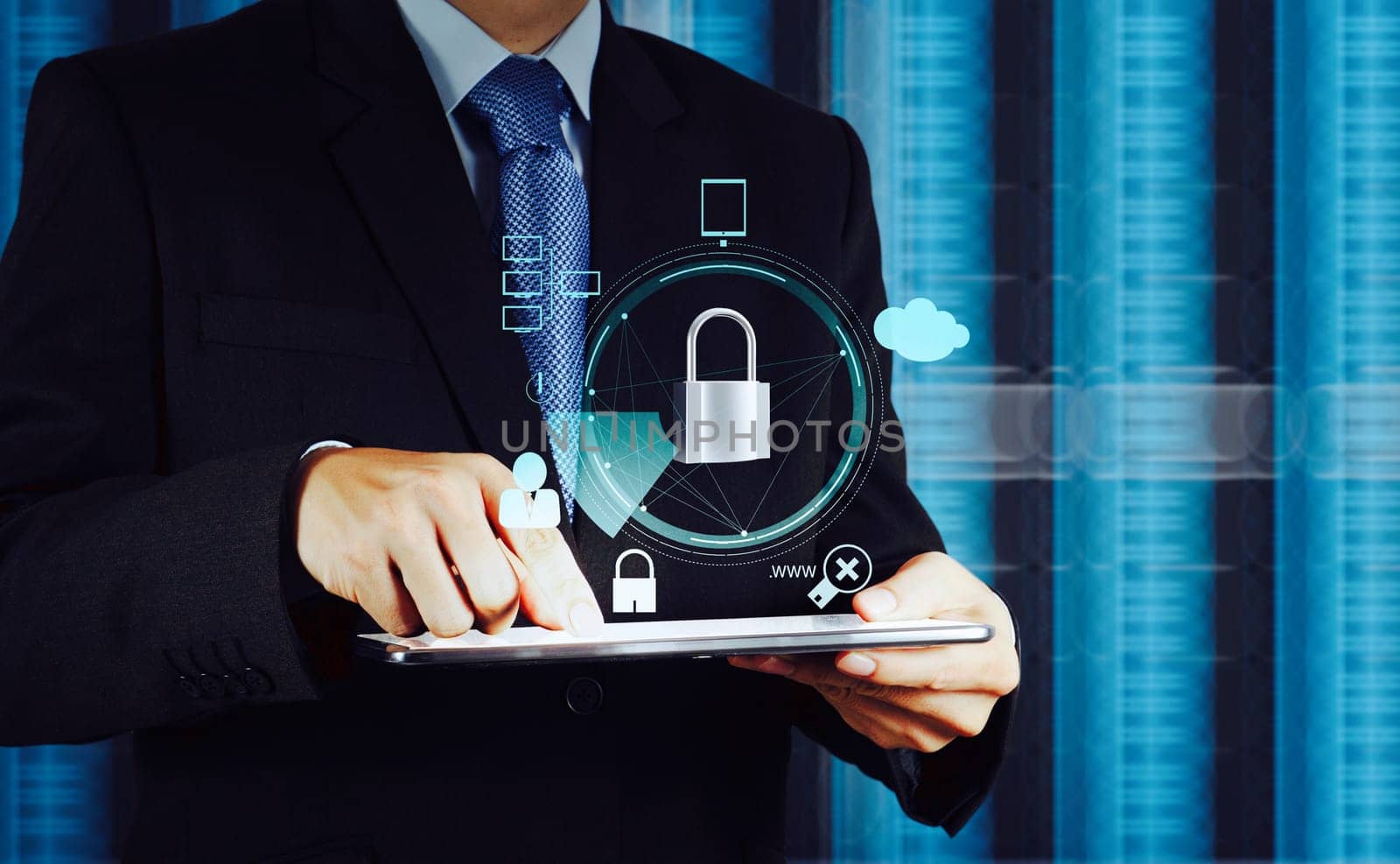 a Corporate modern computer concept