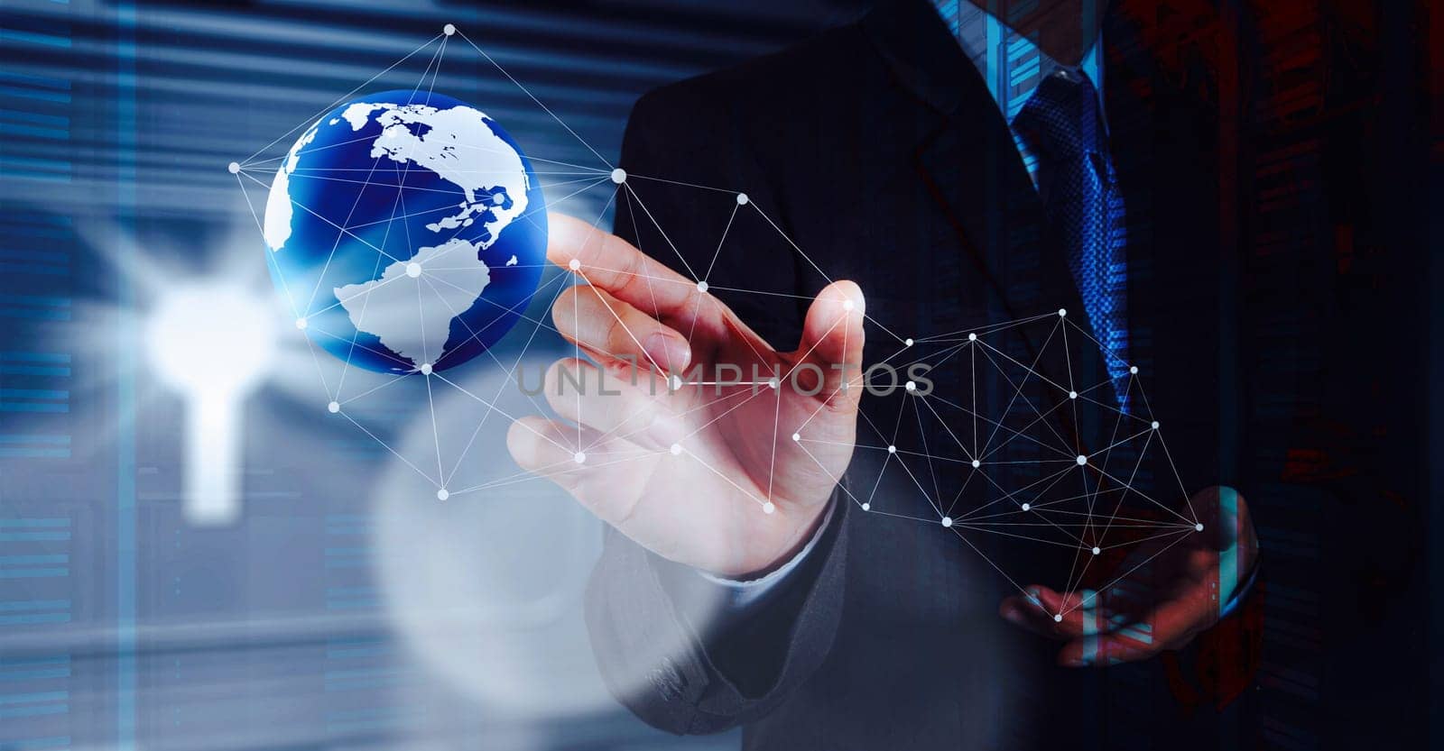 a Corporate modern computer concept