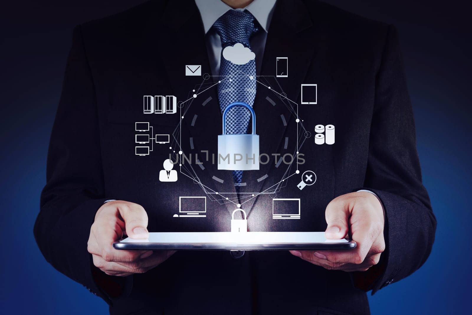 a Corporate modern computer concept