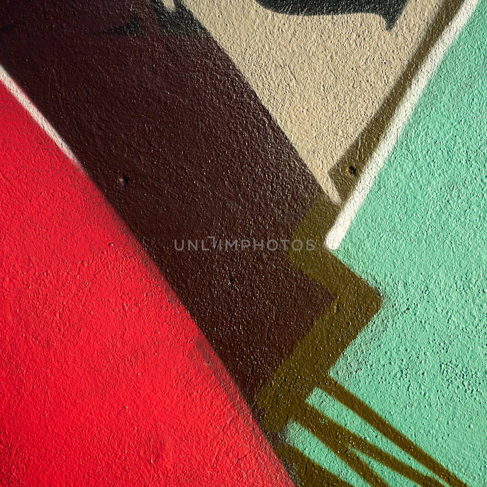 Detail of graffiti on a house wall