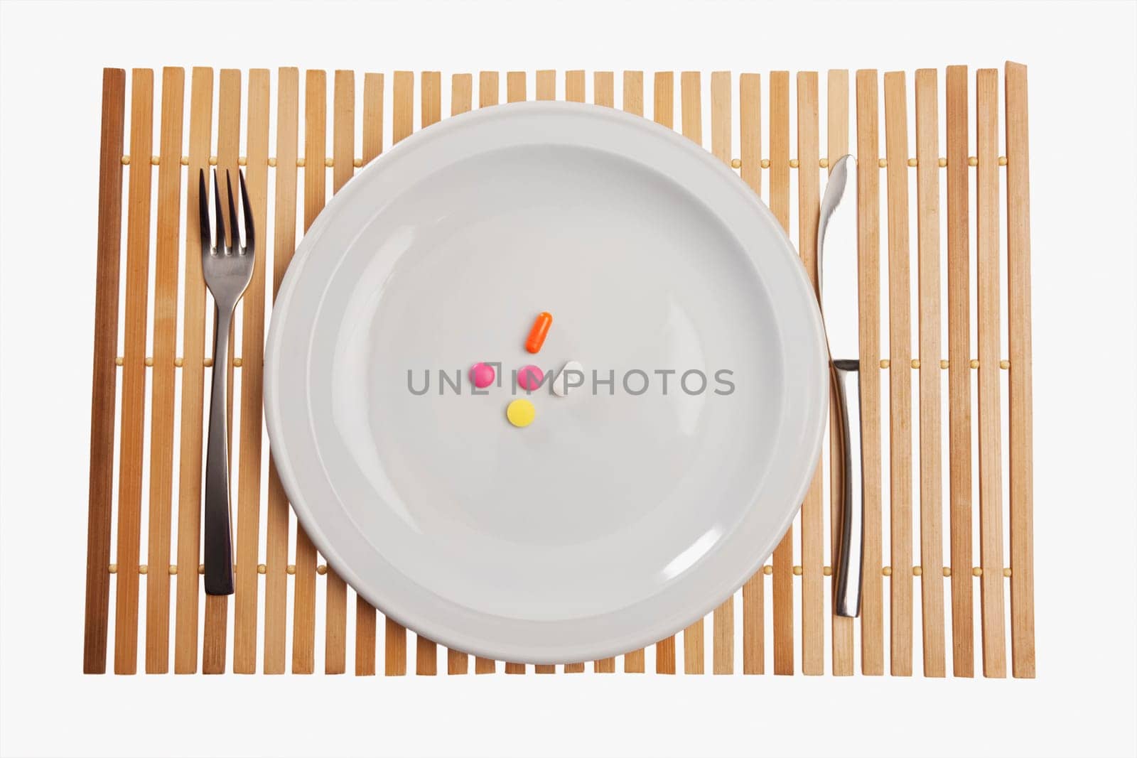 Close_up of pills on a plate