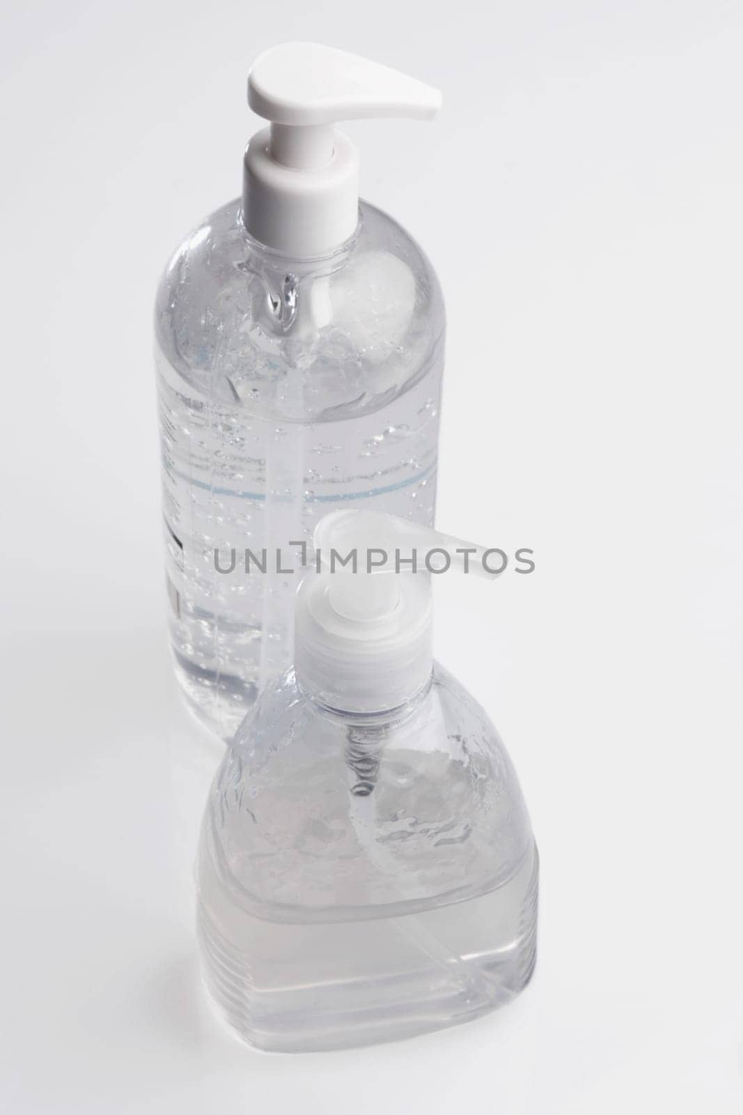 Close_up of liquid soap dispensers
