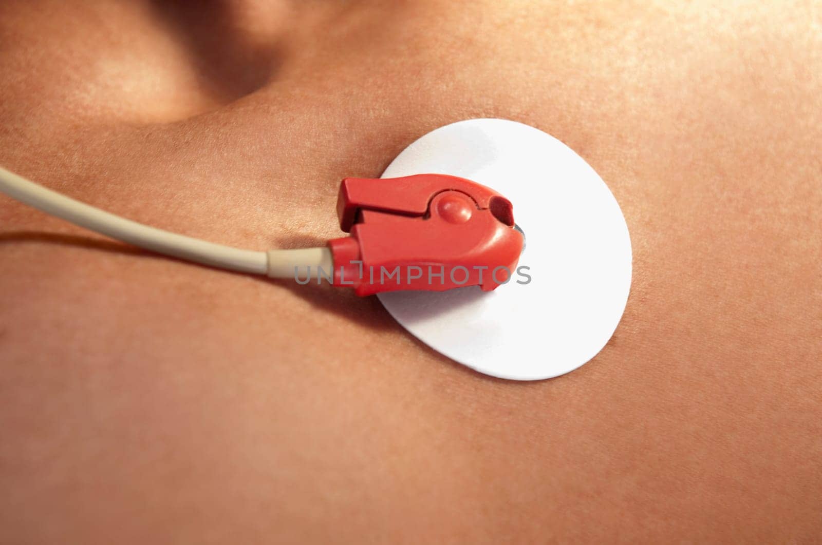 Patient undergoing electrocardiogram test