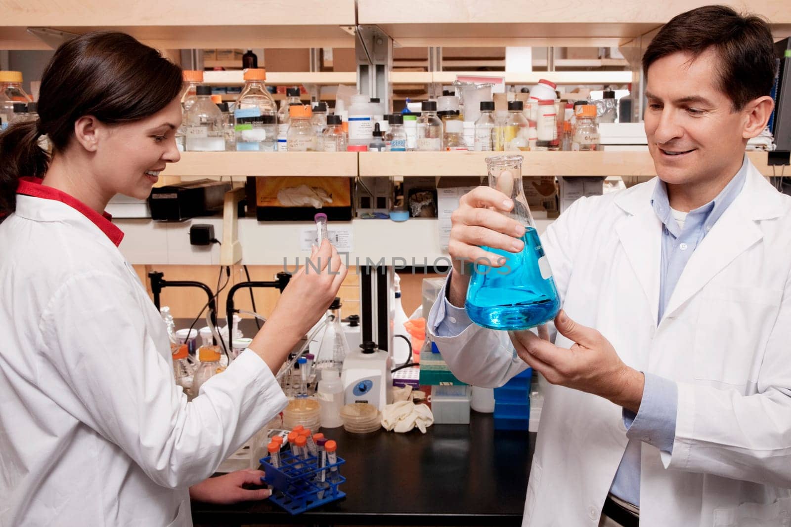 Doctors researching in a laboratory