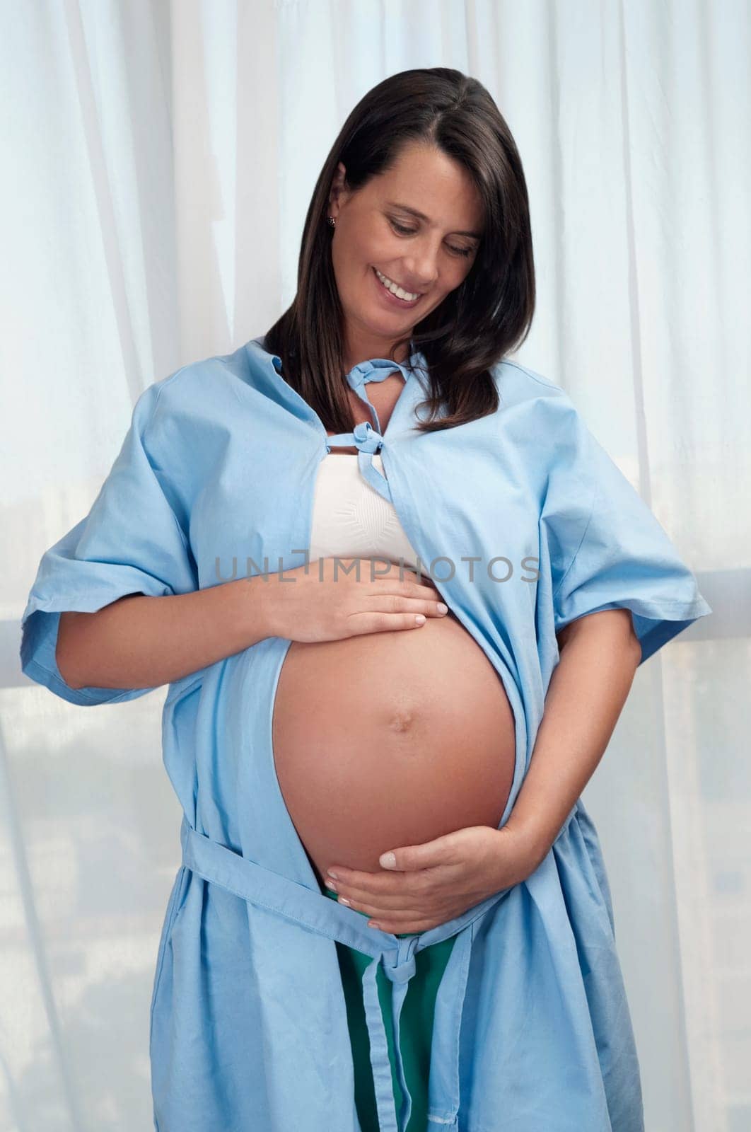 Pregnant woman in a hospital