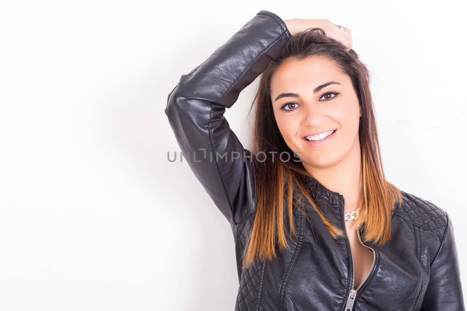 Studio shot of a beautiful young casual woman