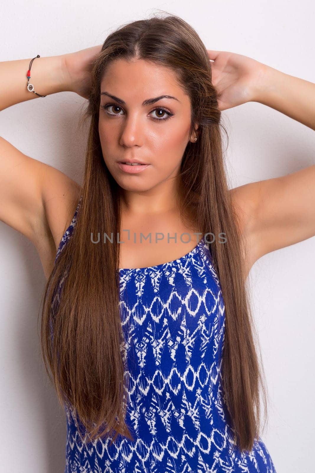 Studio shot of a beautiful young casual woman