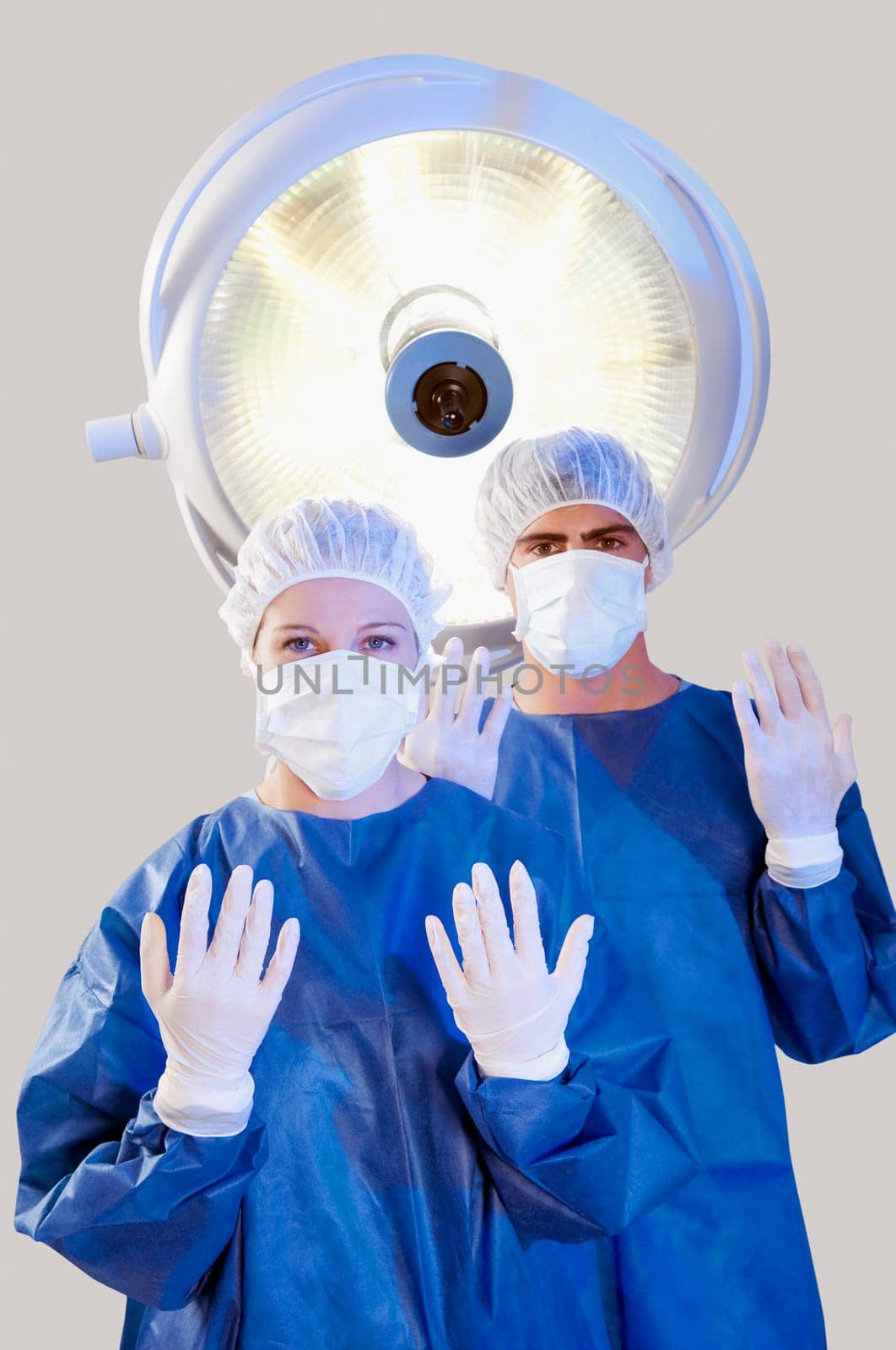 Two surgeons in an operating room