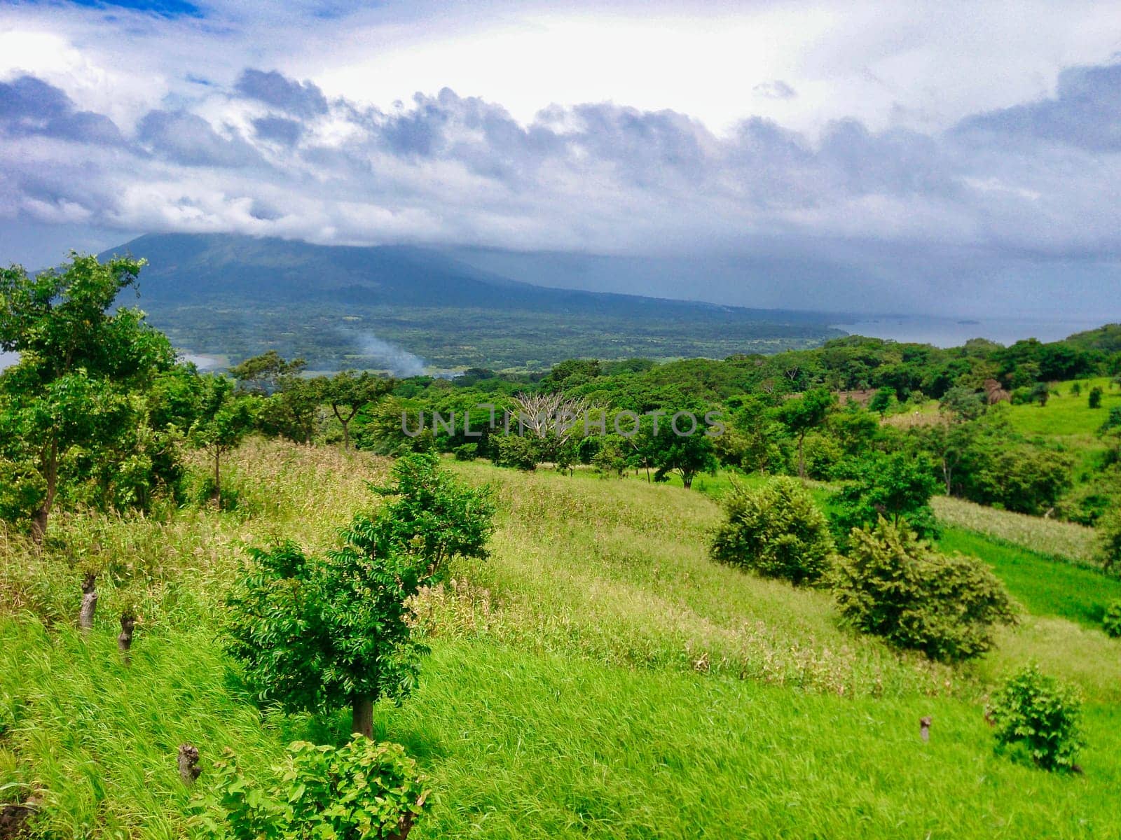 Landscape and nature of Ometepe Island in Nicaragua. Beauty in nature.