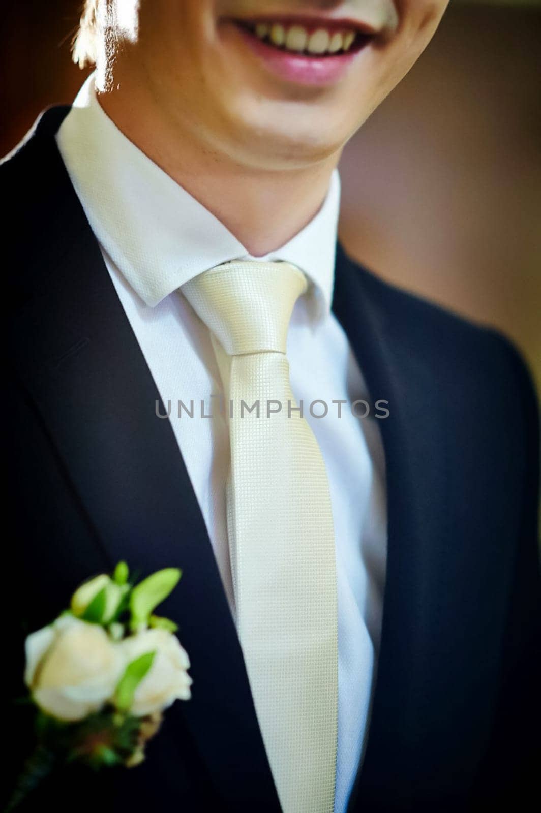 Smiling man in tie, jacket and shirt. Smiling man in tie, jacket and shirt.