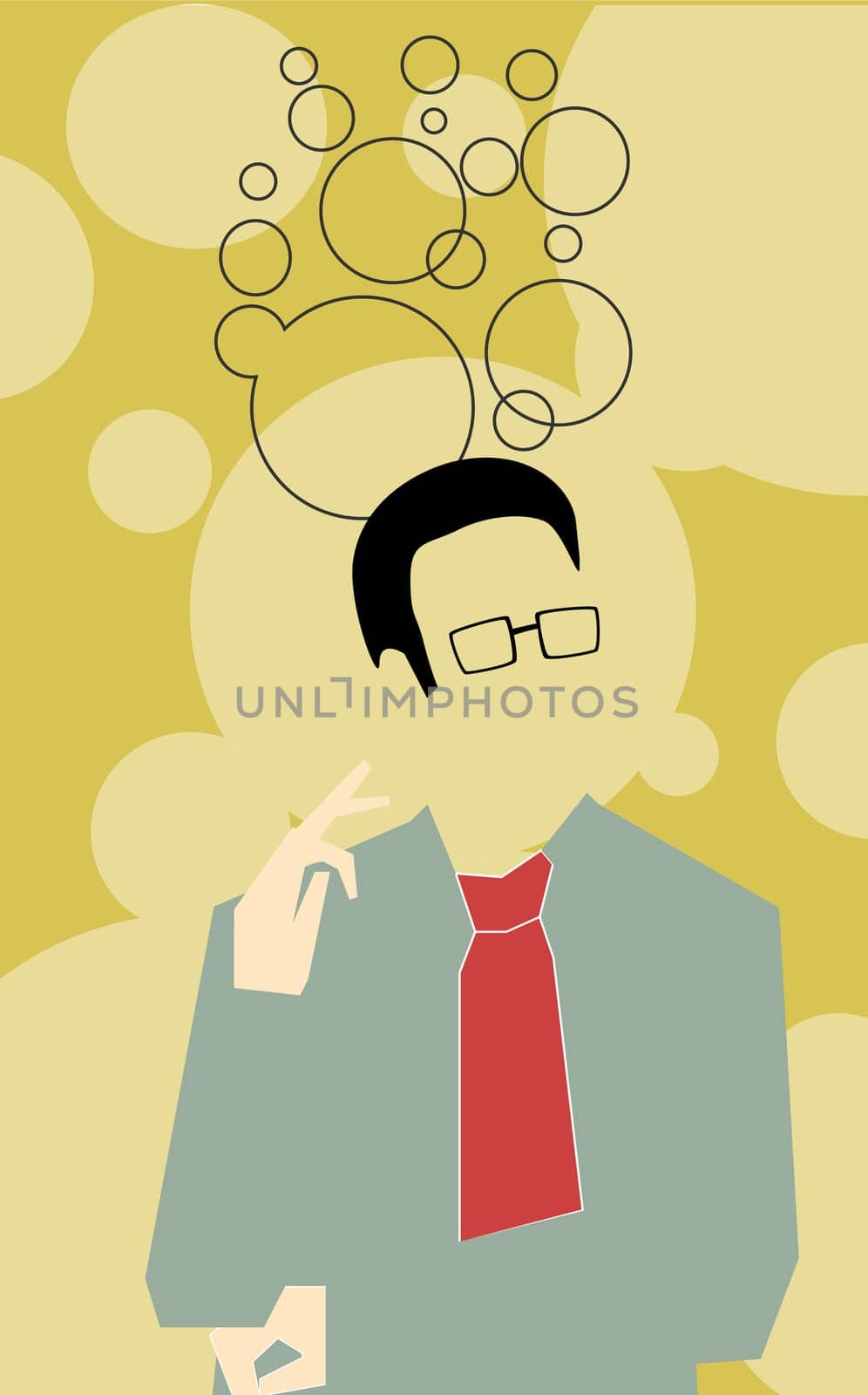 Businessman thinking